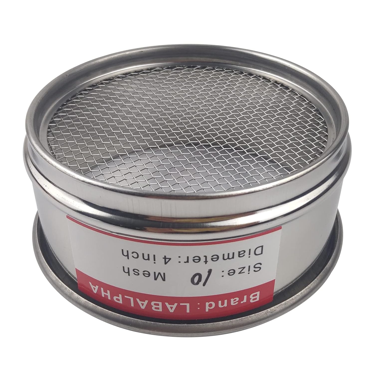 120 Mesh Lab Sieves, Test Sieve #120 Mesh, 4'' Diameter, 304 Stainless Steel Wire Cloth (0.125mm)