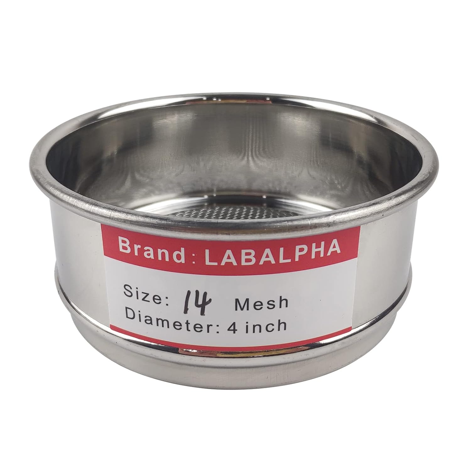 120 Mesh Lab Sieves, Test Sieve #120 Mesh, 4'' Diameter, 304 Stainless Steel Wire Cloth (0.125mm)