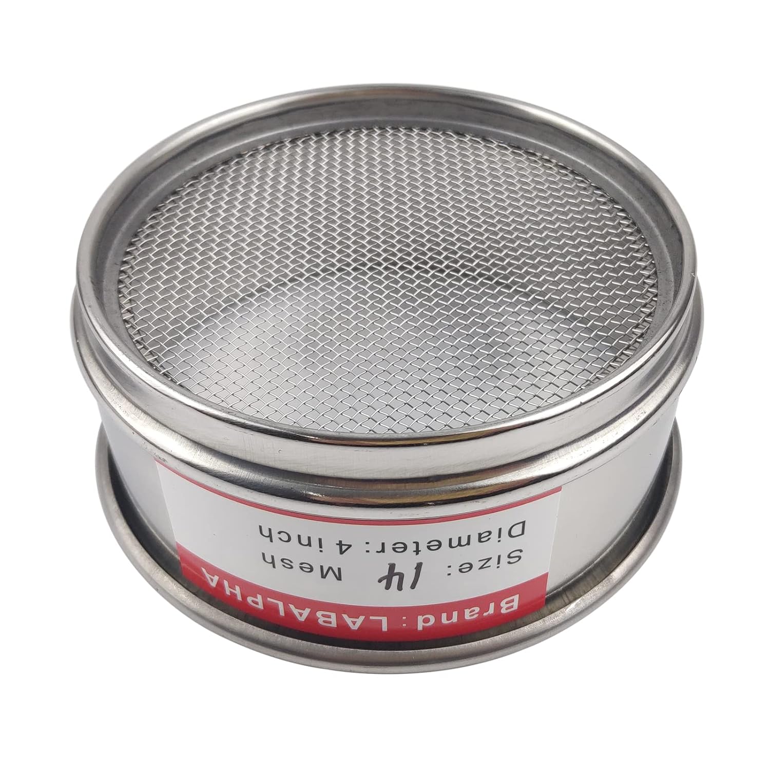 120 Mesh Lab Sieves, Test Sieve #120 Mesh, 4'' Diameter, 304 Stainless Steel Wire Cloth (0.125mm)