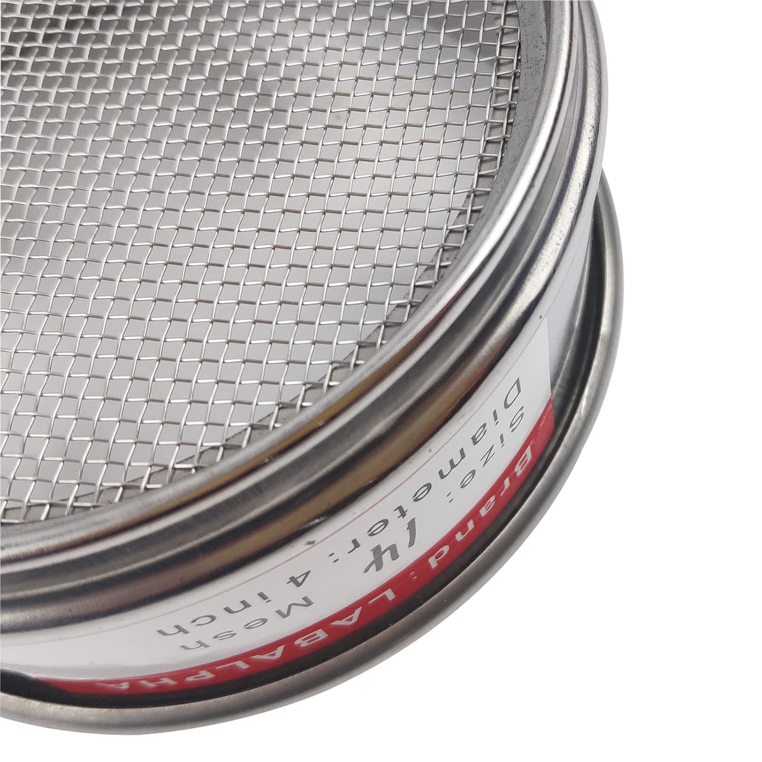 120 Mesh Lab Sieves, Test Sieve #120 Mesh, 4'' Diameter, 304 Stainless Steel Wire Cloth (0.125mm)