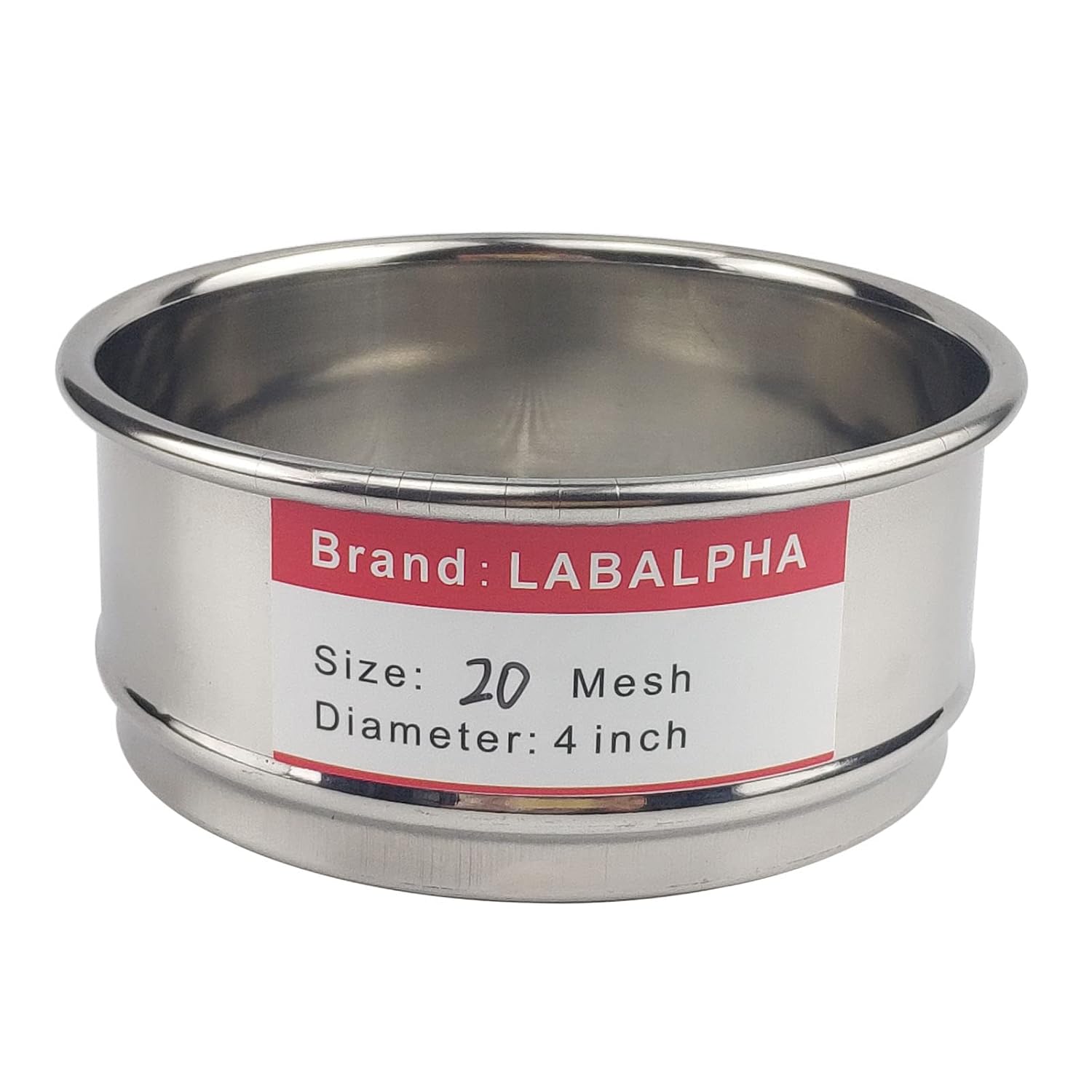 120 Mesh Lab Sieves, Test Sieve #120 Mesh, 4'' Diameter, 304 Stainless Steel Wire Cloth (0.125mm)
