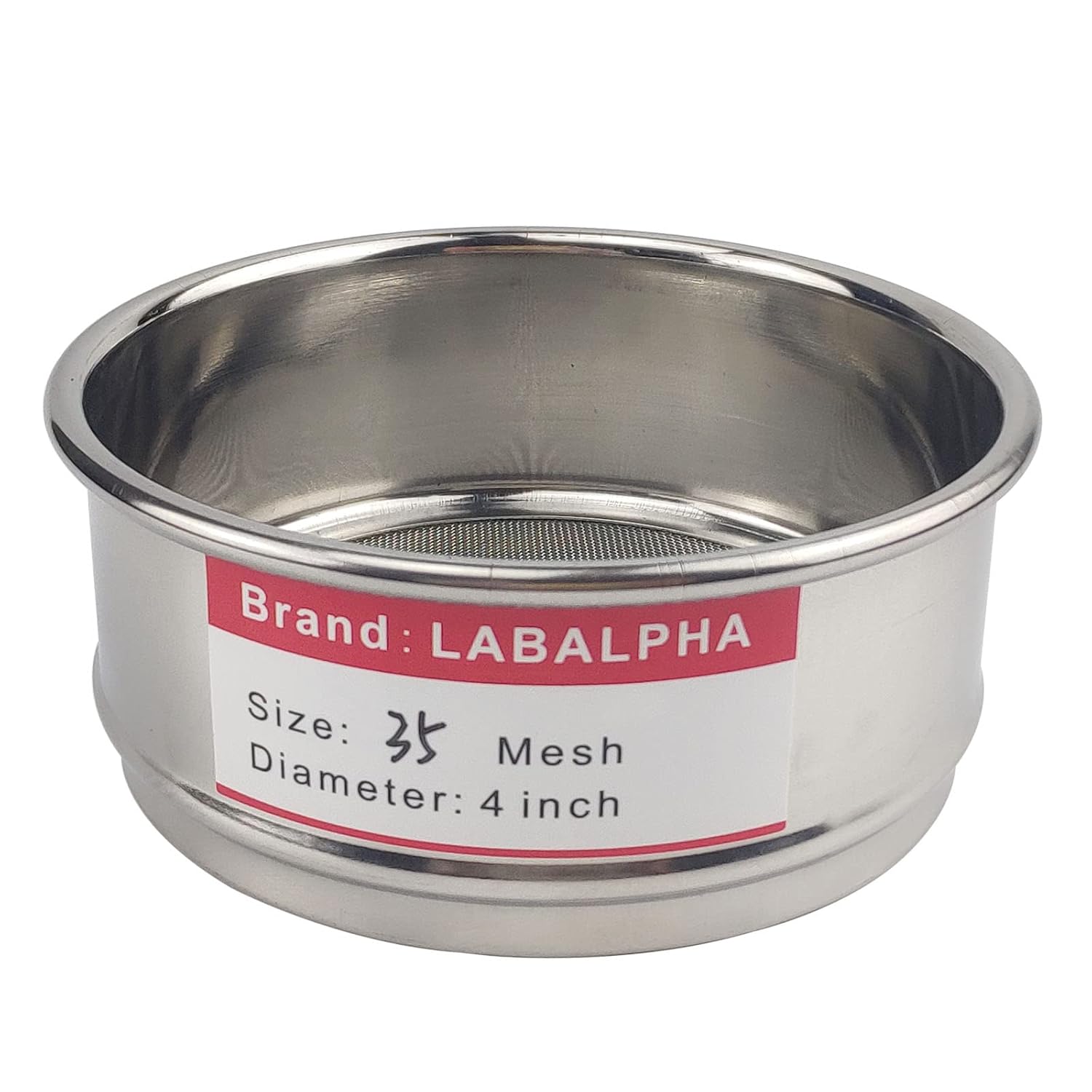 120 Mesh Lab Sieves, Test Sieve #120 Mesh, 4'' Diameter, 304 Stainless Steel Wire Cloth (0.125mm)