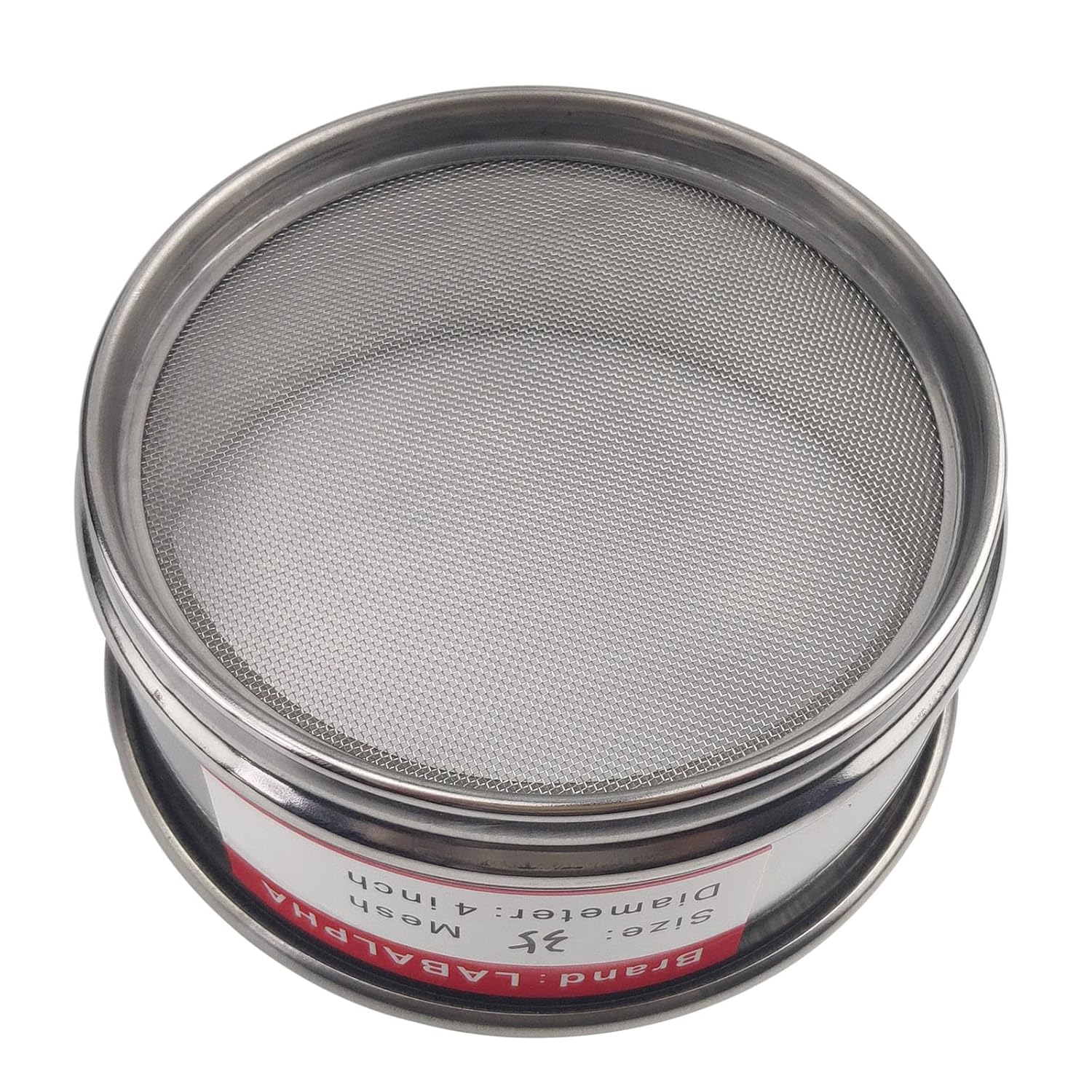 120 Mesh Lab Sieves, Test Sieve #120 Mesh, 4'' Diameter, 304 Stainless Steel Wire Cloth (0.125mm)