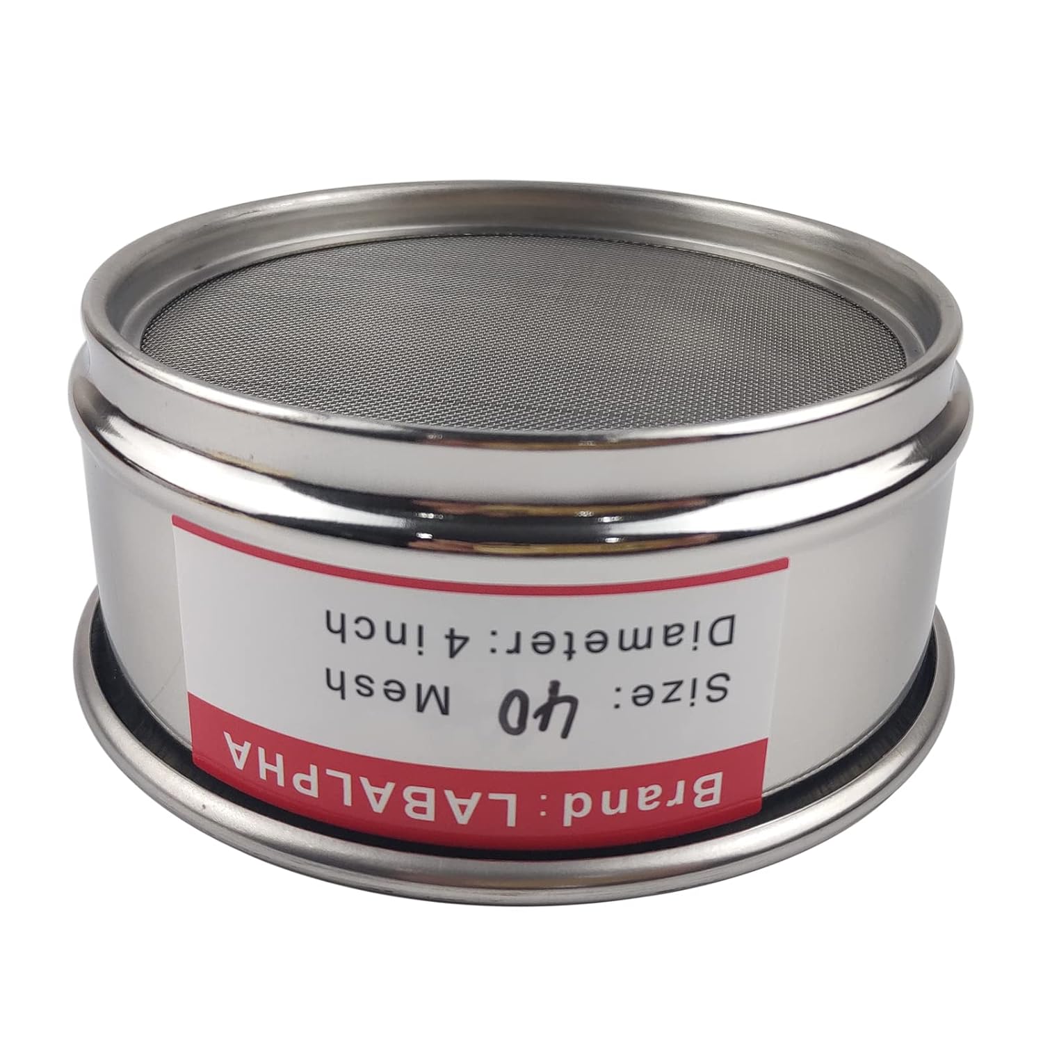 120 Mesh Lab Sieves, Test Sieve #120 Mesh, 4'' Diameter, 304 Stainless Steel Wire Cloth (0.125mm)