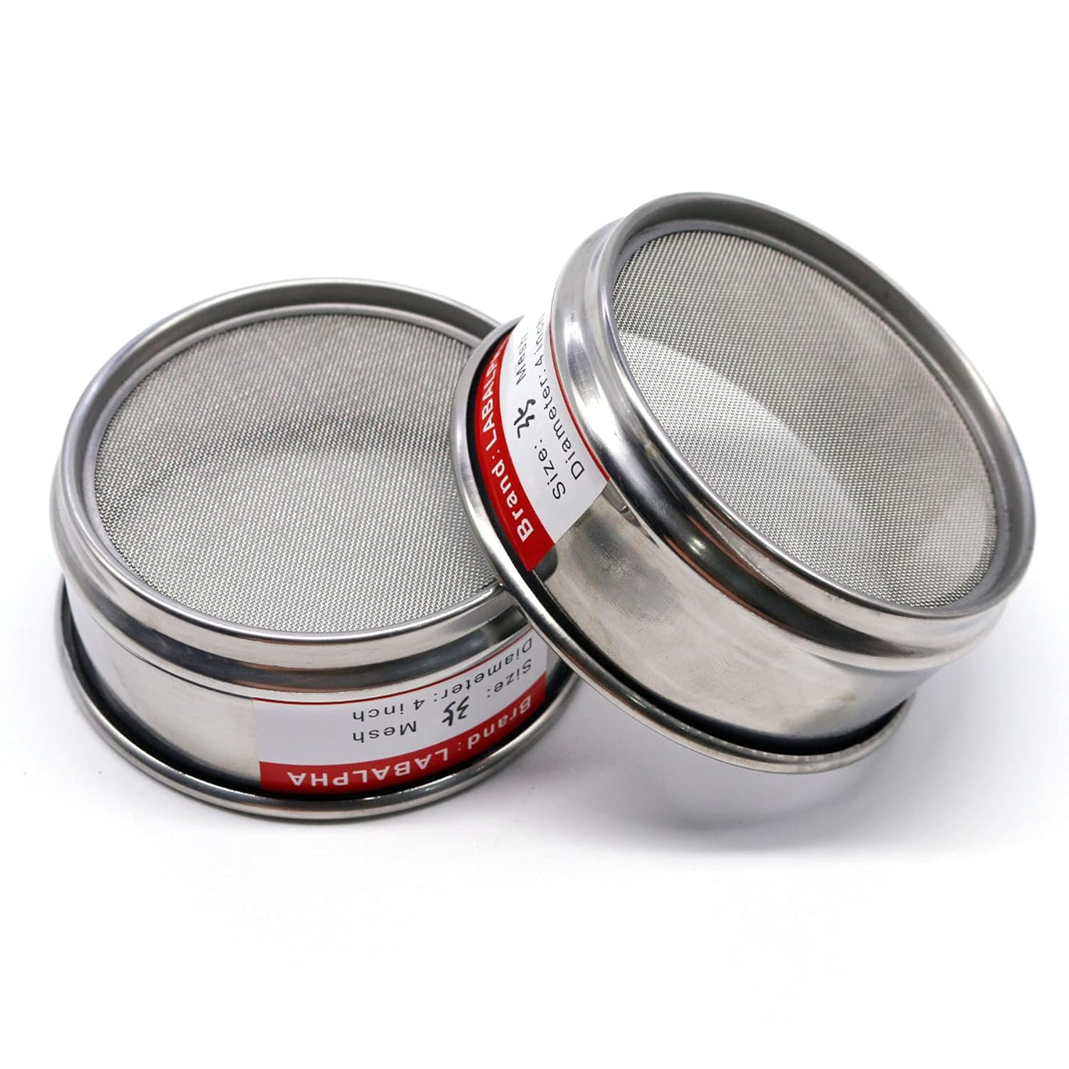 120 Mesh Lab Sieves, Test Sieve #120 Mesh, 4'' Diameter, 304 Stainless Steel Wire Cloth (0.125mm)