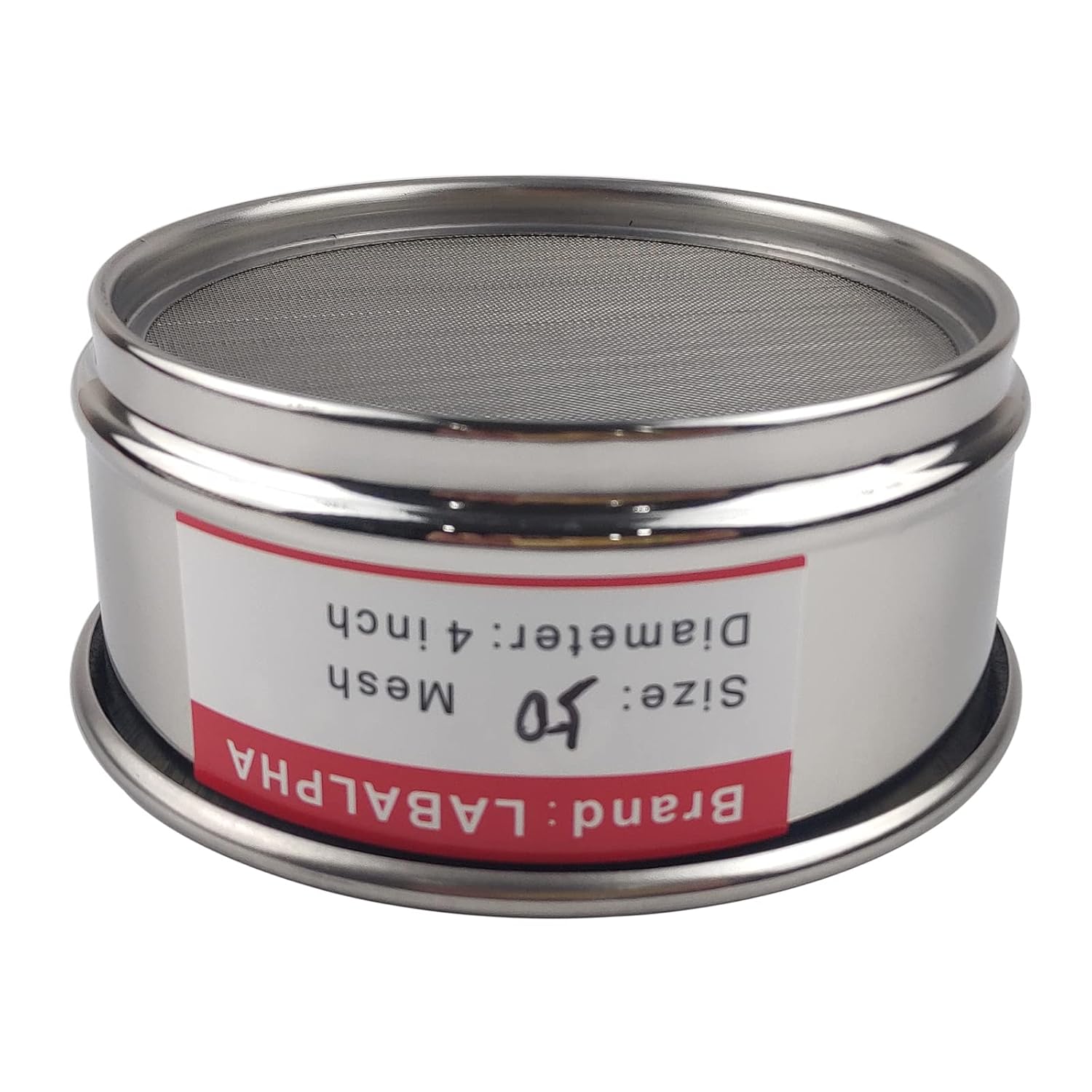 120 Mesh Lab Sieves, Test Sieve #120 Mesh, 4'' Diameter, 304 Stainless Steel Wire Cloth (0.125mm)