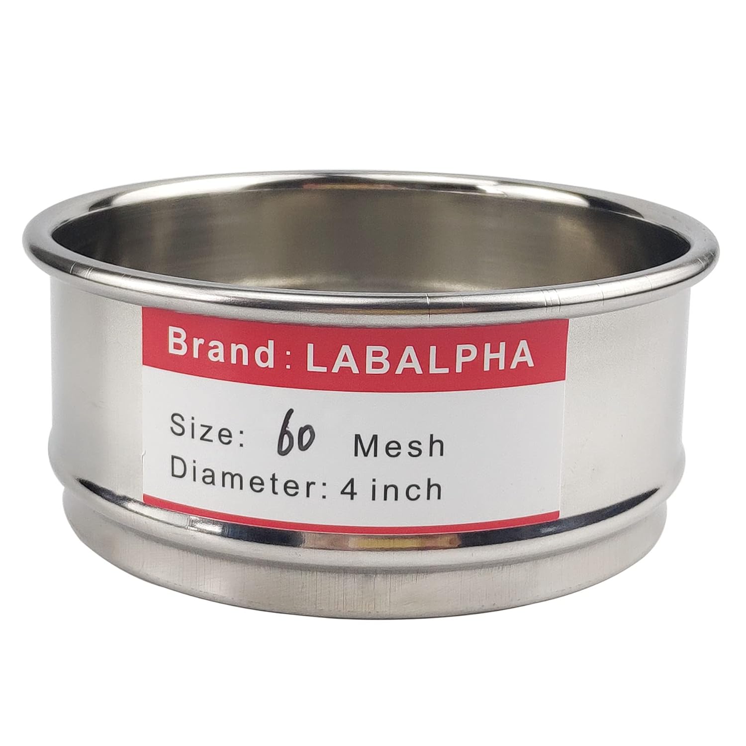 120 Mesh Lab Sieves, Test Sieve #120 Mesh, 4'' Diameter, 304 Stainless Steel Wire Cloth (0.125mm)