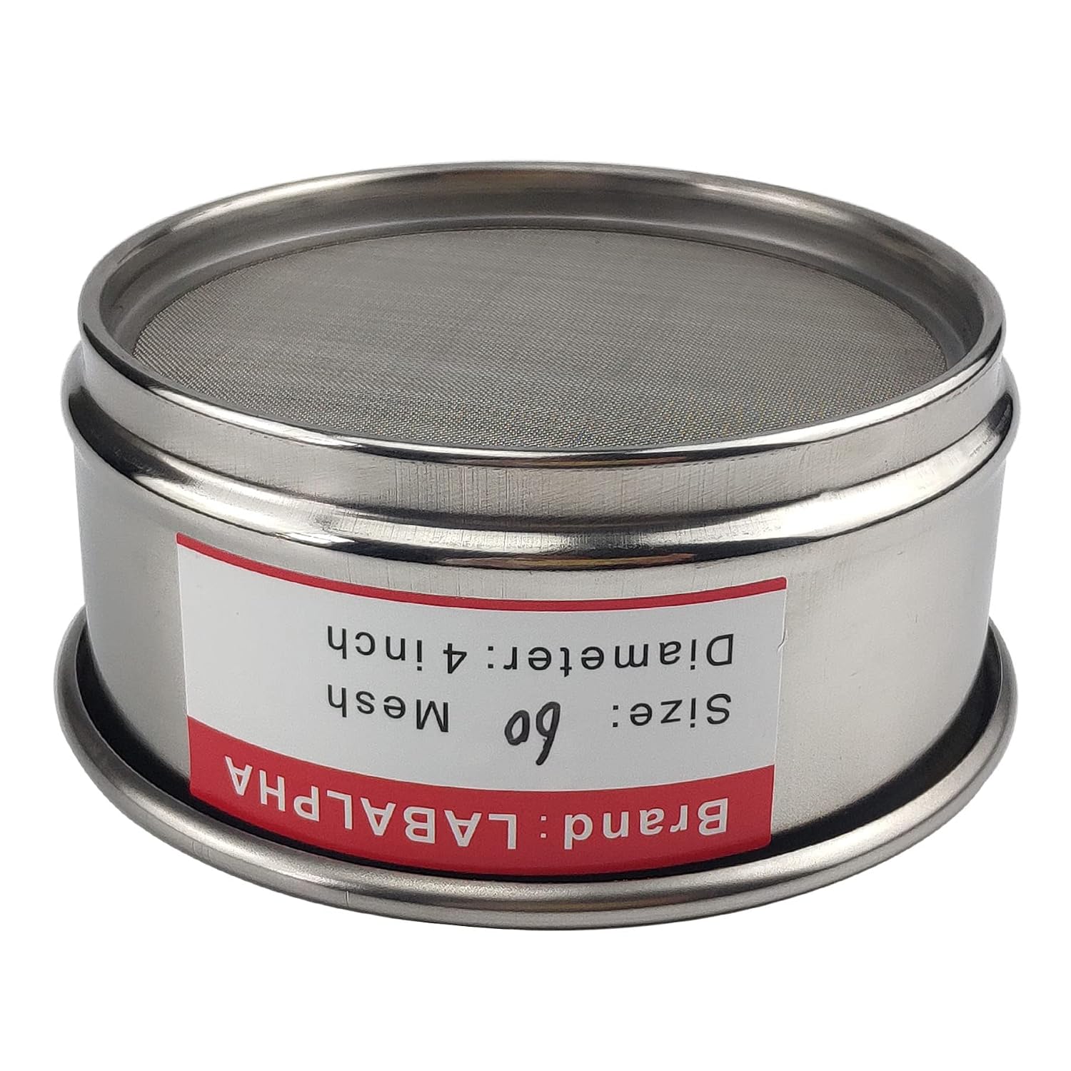 120 Mesh Lab Sieves, Test Sieve #120 Mesh, 4'' Diameter, 304 Stainless Steel Wire Cloth (0.125mm)