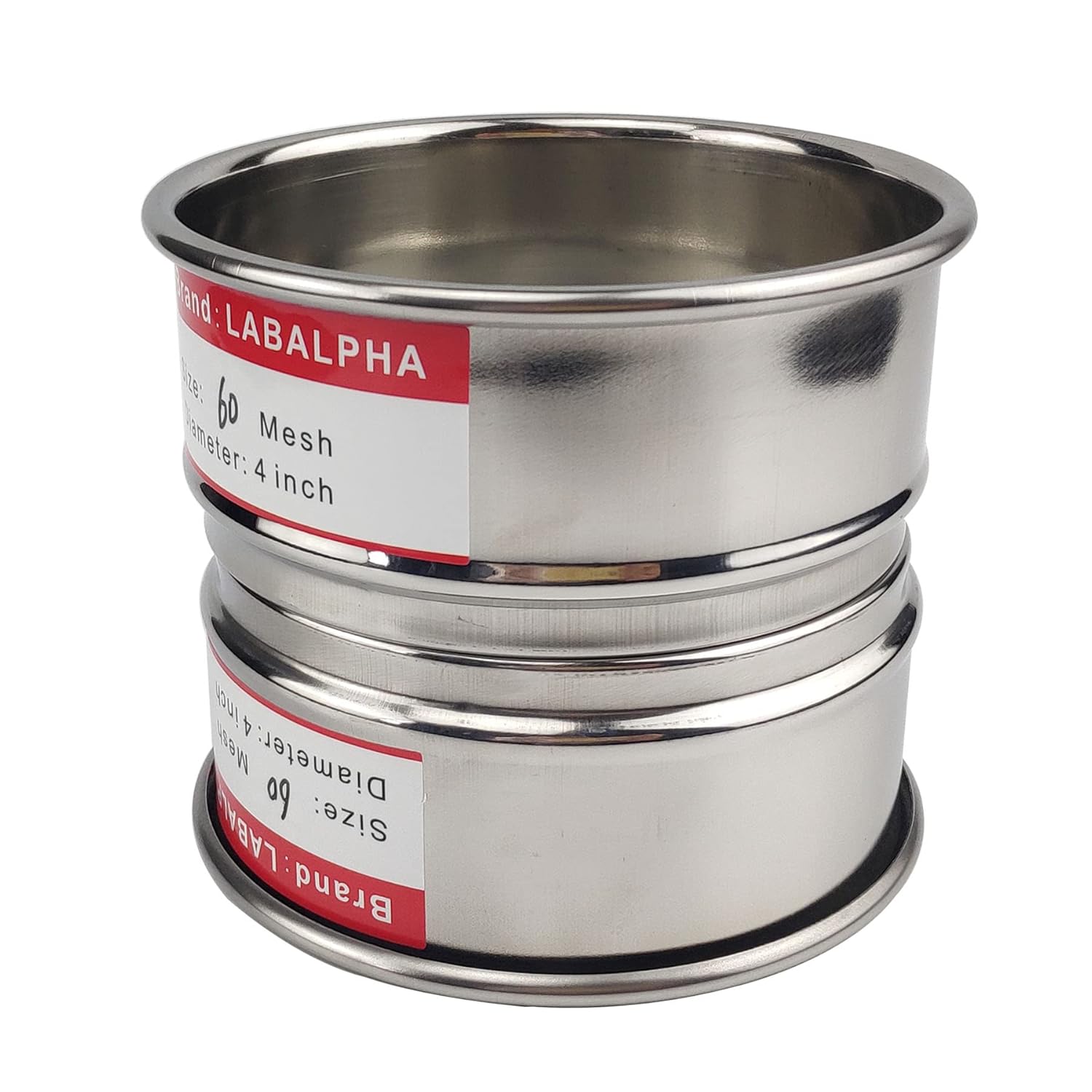 120 Mesh Lab Sieves, Test Sieve #120 Mesh, 4'' Diameter, 304 Stainless Steel Wire Cloth (0.125mm)