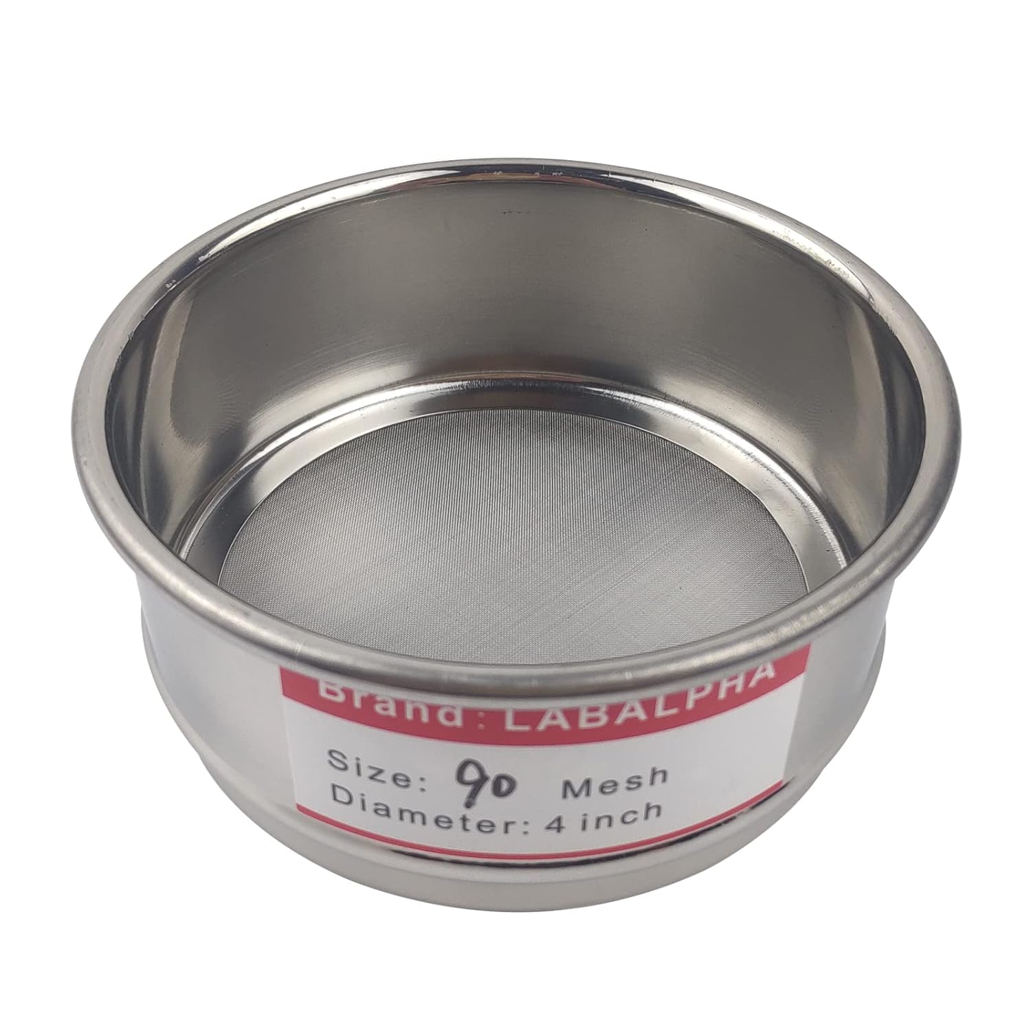 120 Mesh Lab Sieves, Test Sieve #120 Mesh, 4'' Diameter, 304 Stainless Steel Wire Cloth (0.125mm)