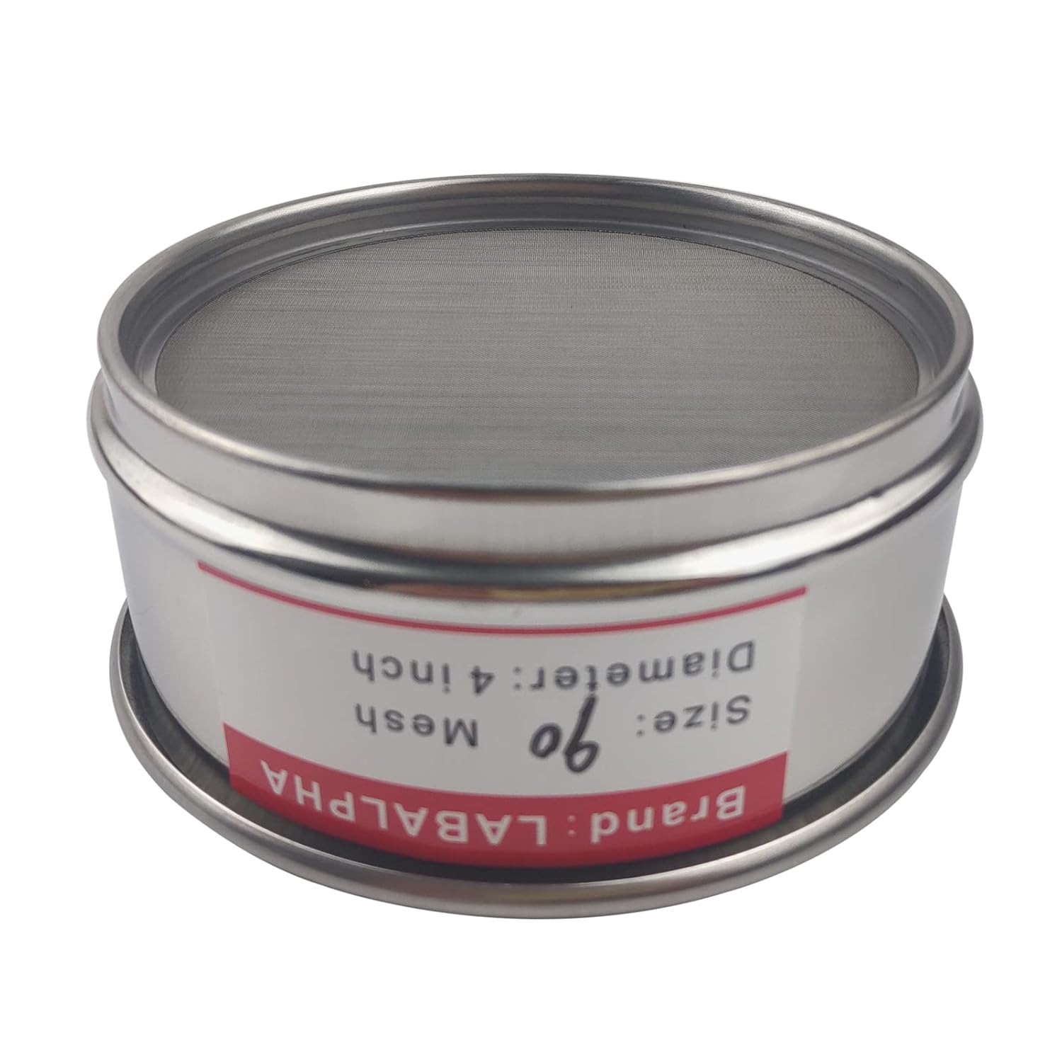 120 Mesh Lab Sieves, Test Sieve #120 Mesh, 4'' Diameter, 304 Stainless Steel Wire Cloth (0.125mm)