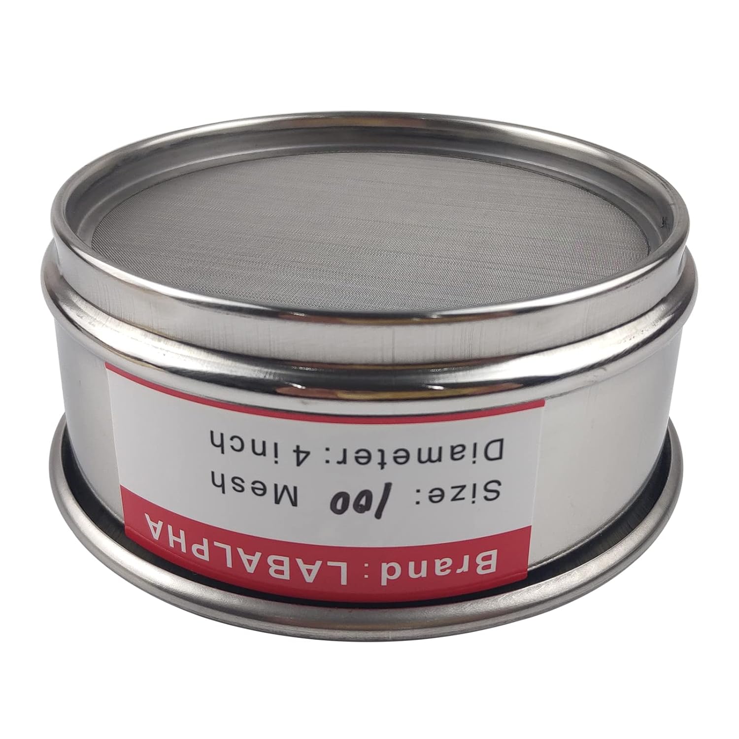 120 Mesh Lab Sieves, Test Sieve #120 Mesh, 4'' Diameter, 304 Stainless Steel Wire Cloth (0.125mm)