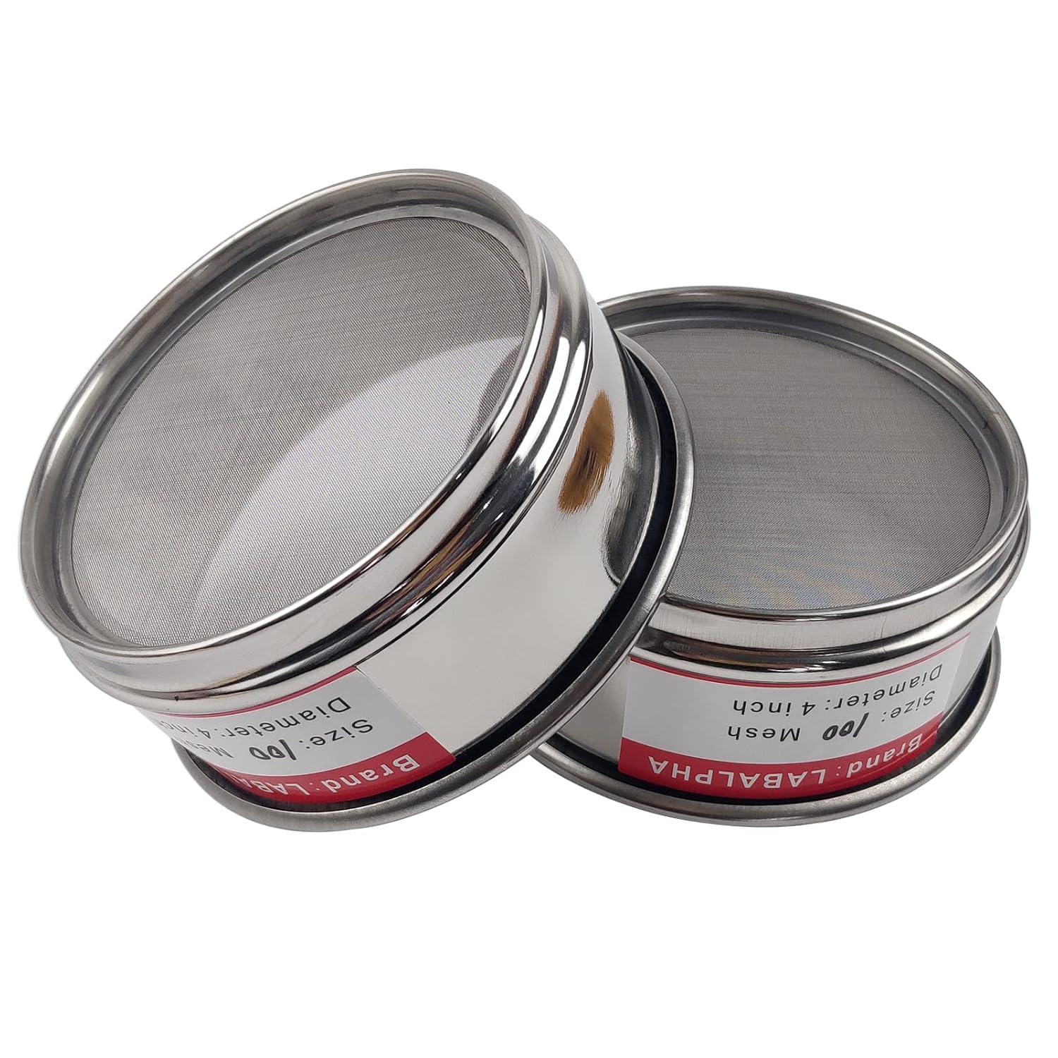 120 Mesh Lab Sieves, Test Sieve #120 Mesh, 4'' Diameter, 304 Stainless Steel Wire Cloth (0.125mm)