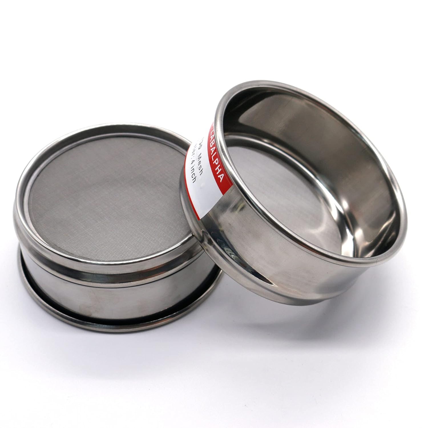 120 Mesh Lab Sieves, Test Sieve #120 Mesh, 4'' Diameter, 304 Stainless Steel Wire Cloth (0.125mm)