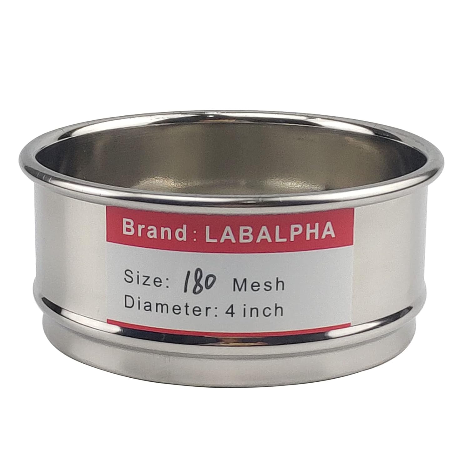 120 Mesh Lab Sieves, Test Sieve #120 Mesh, 4'' Diameter, 304 Stainless Steel Wire Cloth (0.125mm)