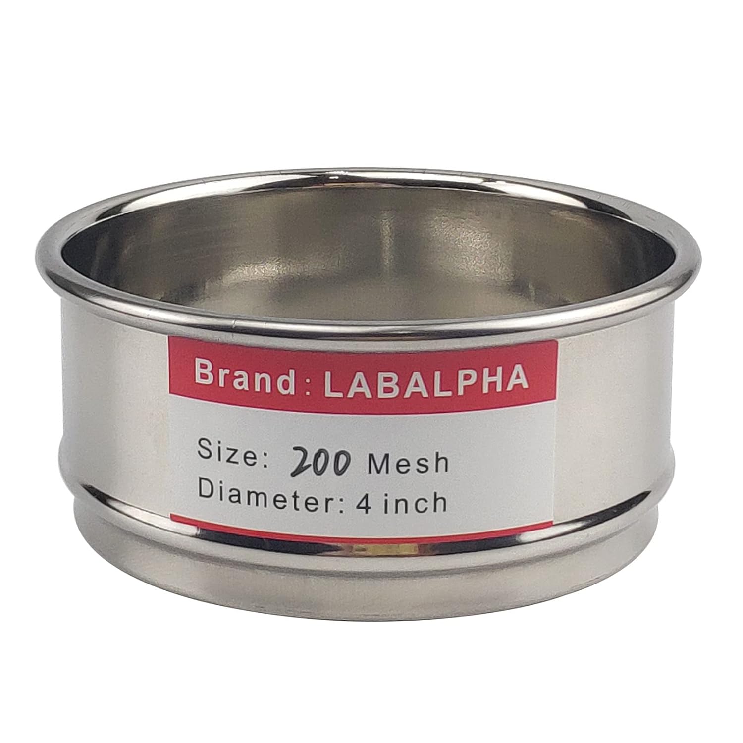 120 Mesh Lab Sieves, Test Sieve #120 Mesh, 4'' Diameter, 304 Stainless Steel Wire Cloth (0.125mm)