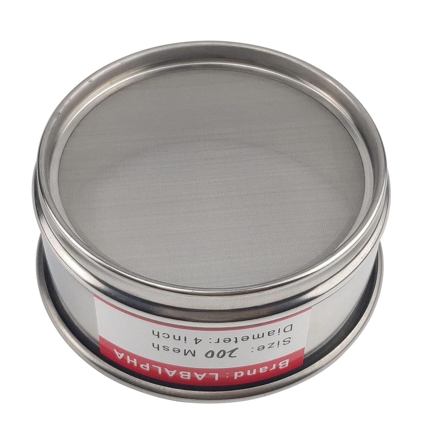 120 Mesh Lab Sieves, Test Sieve #120 Mesh, 4'' Diameter, 304 Stainless Steel Wire Cloth (0.125mm)