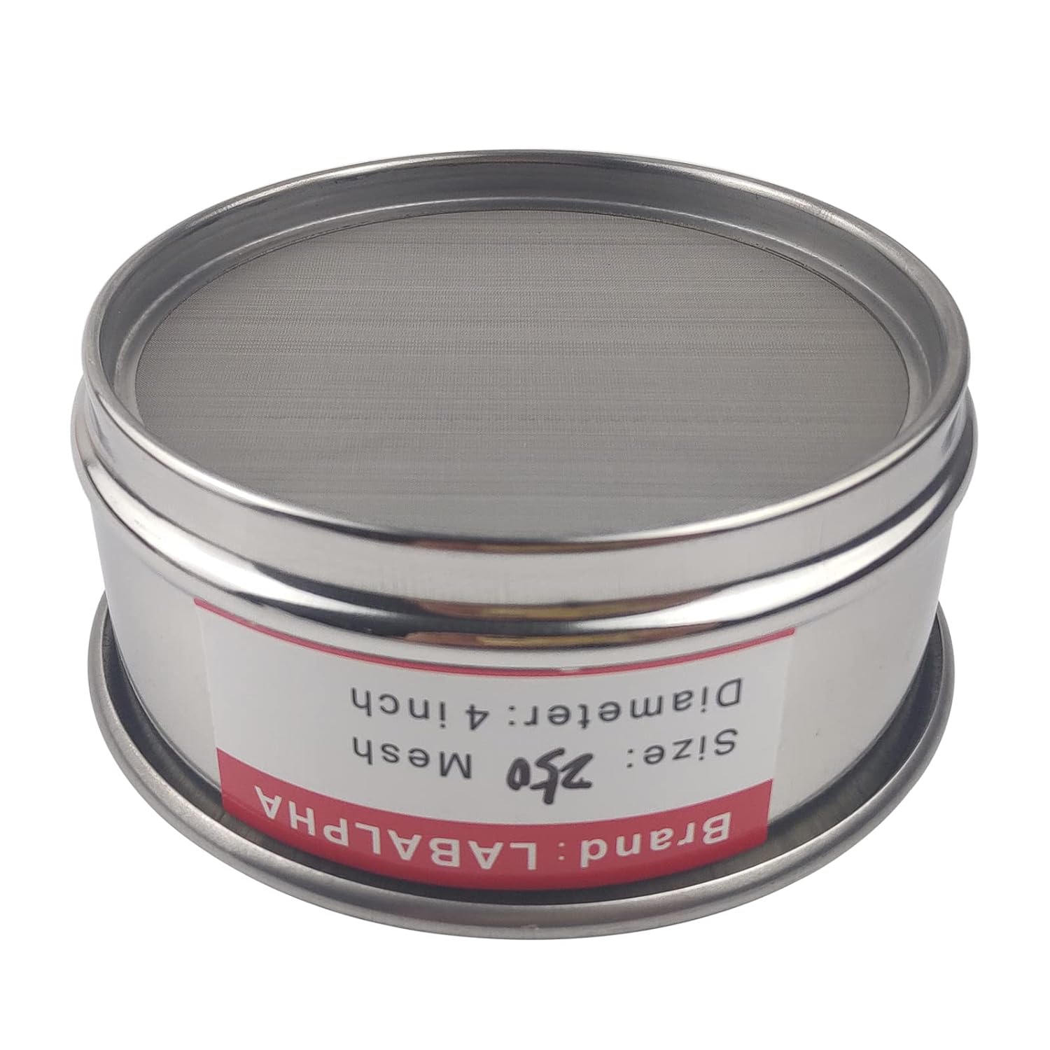 120 Mesh Lab Sieves, Test Sieve #120 Mesh, 4'' Diameter, 304 Stainless Steel Wire Cloth (0.125mm)