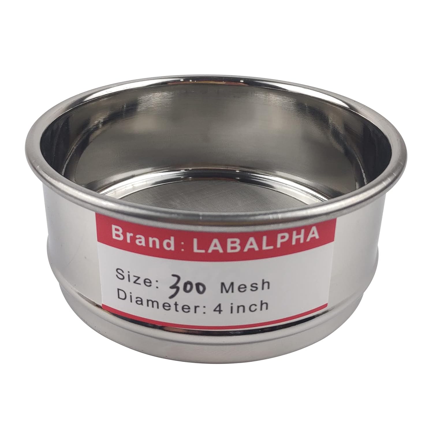 120 Mesh Lab Sieves, Test Sieve #120 Mesh, 4'' Diameter, 304 Stainless Steel Wire Cloth (0.125mm)