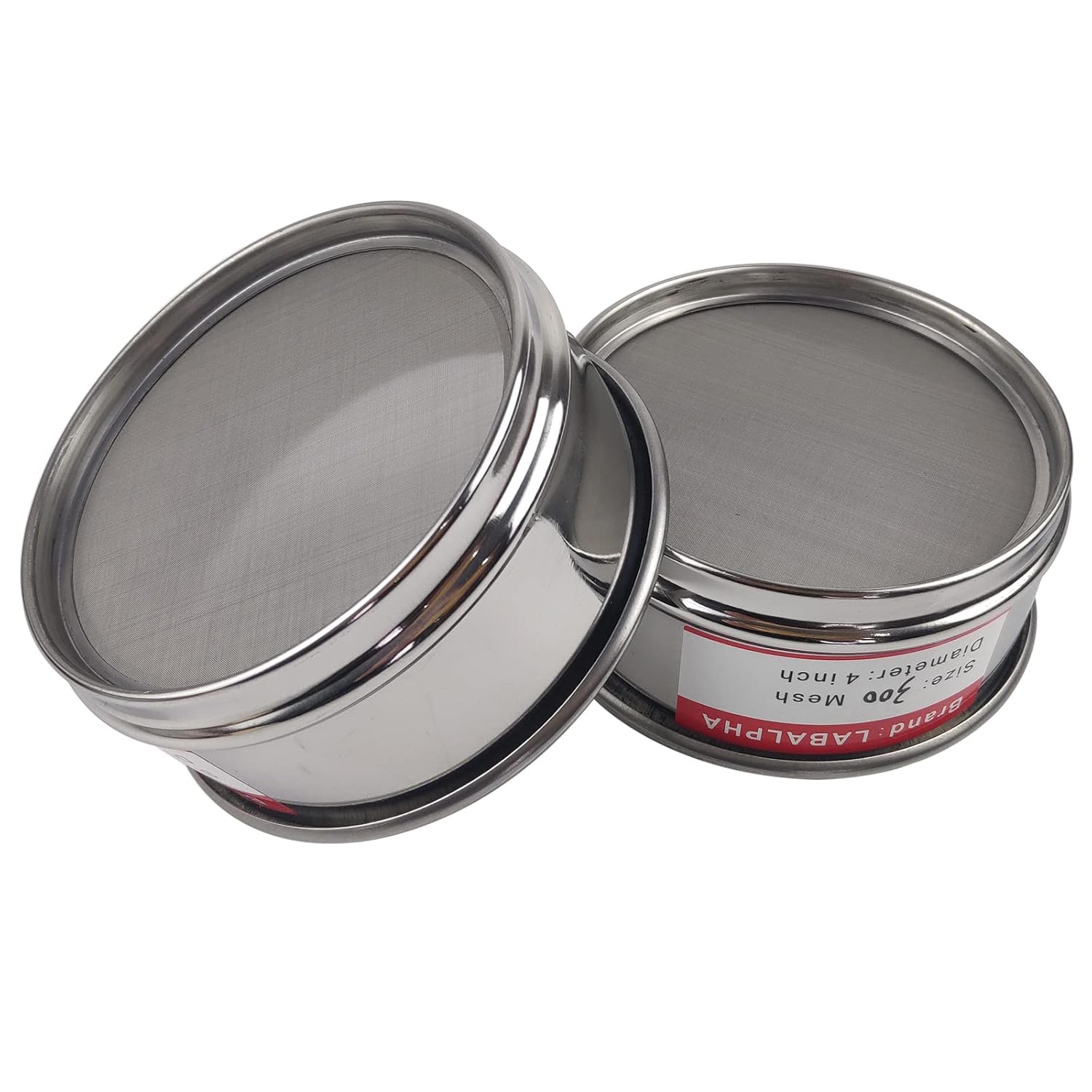 120 Mesh Lab Sieves, Test Sieve #120 Mesh, 4'' Diameter, 304 Stainless Steel Wire Cloth (0.125mm)
