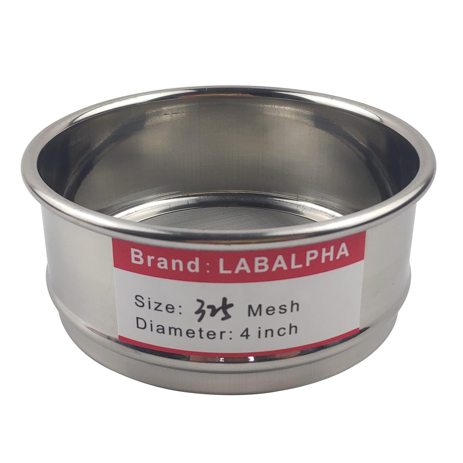 120 Mesh Lab Sieves, Test Sieve #120 Mesh, 4'' Diameter, 304 Stainless Steel Wire Cloth (0.125mm)