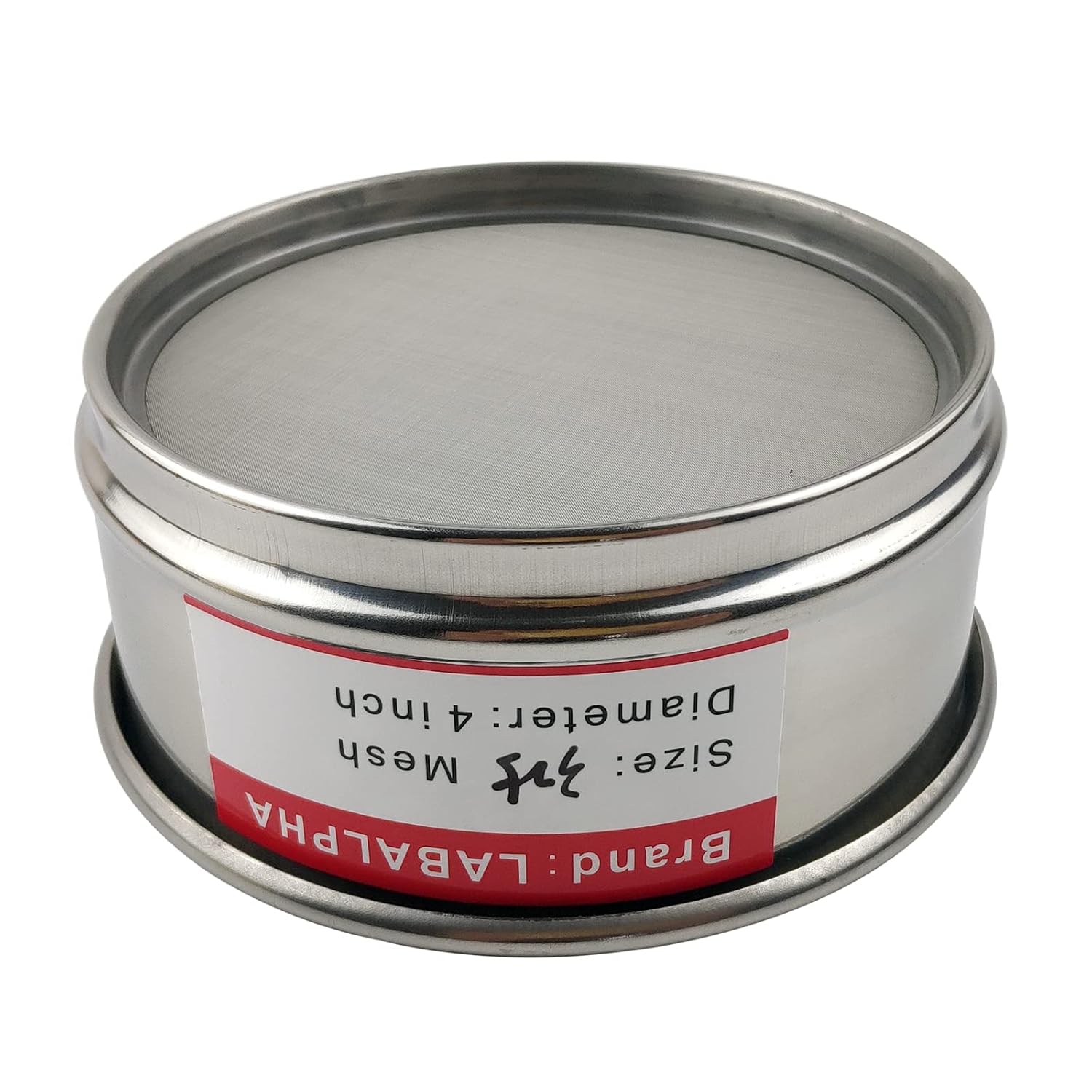 120 Mesh Lab Sieves, Test Sieve #120 Mesh, 4'' Diameter, 304 Stainless Steel Wire Cloth (0.125mm)
