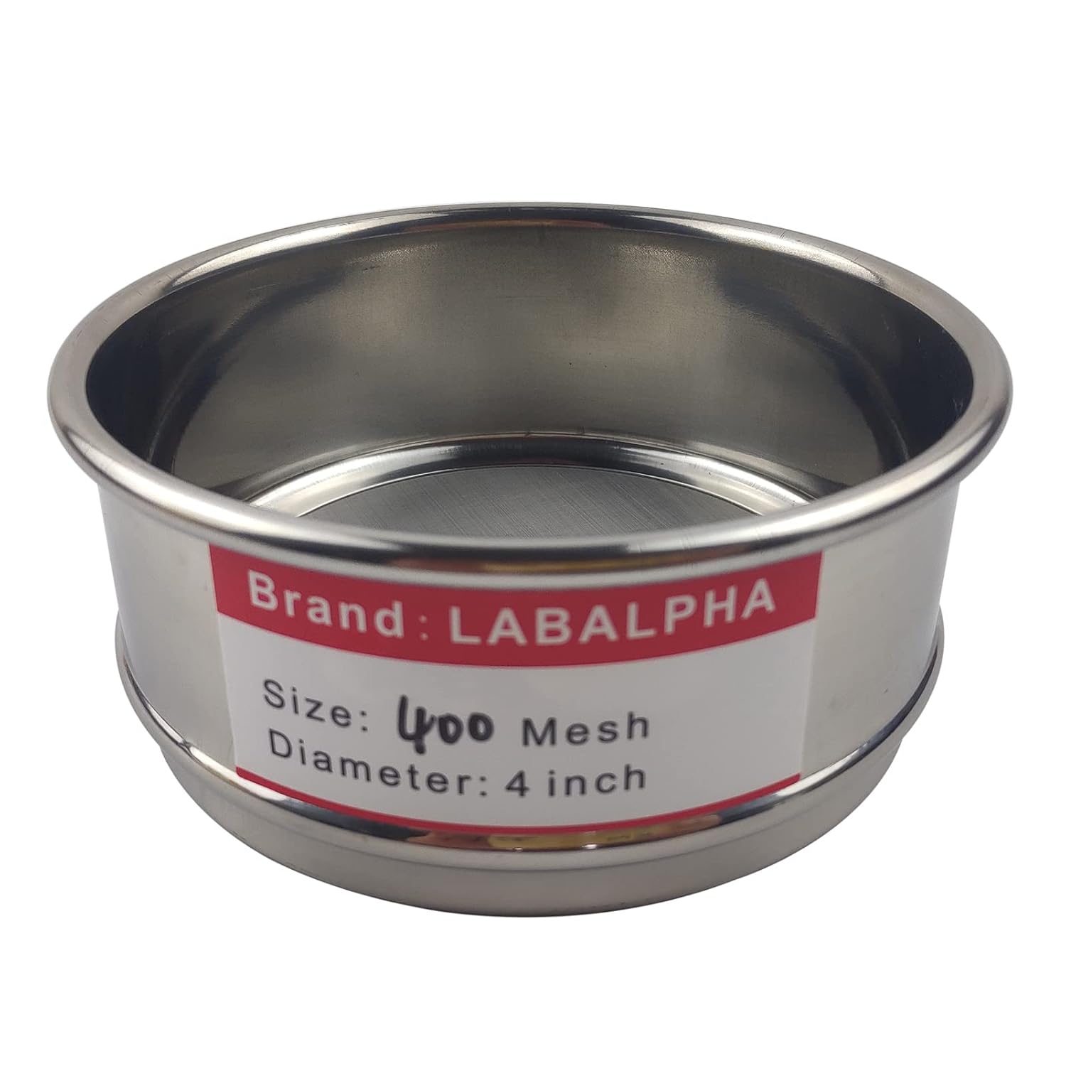 120 Mesh Lab Sieves, Test Sieve #120 Mesh, 4'' Diameter, 304 Stainless Steel Wire Cloth (0.125mm)