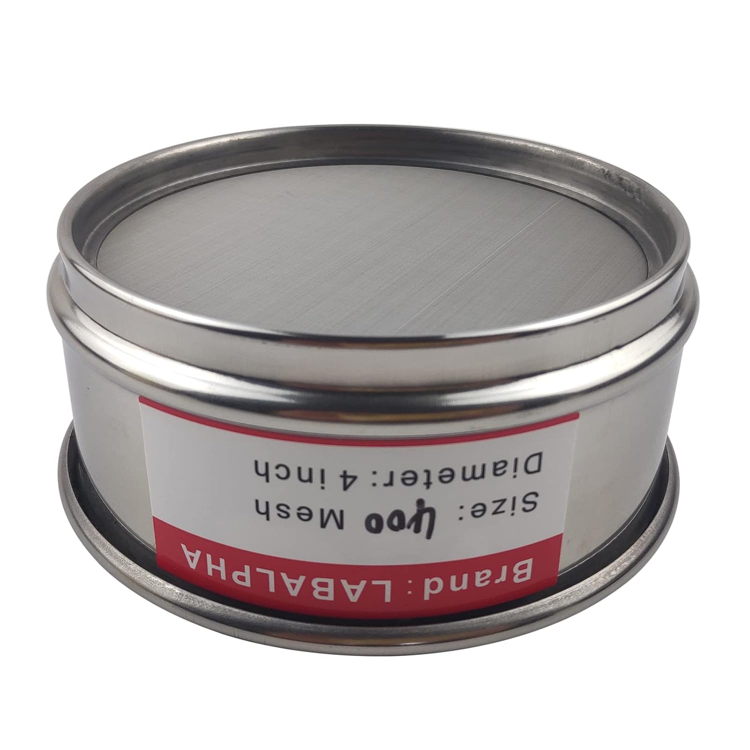 120 Mesh Lab Sieves, Test Sieve #120 Mesh, 4'' Diameter, 304 Stainless Steel Wire Cloth (0.125mm)