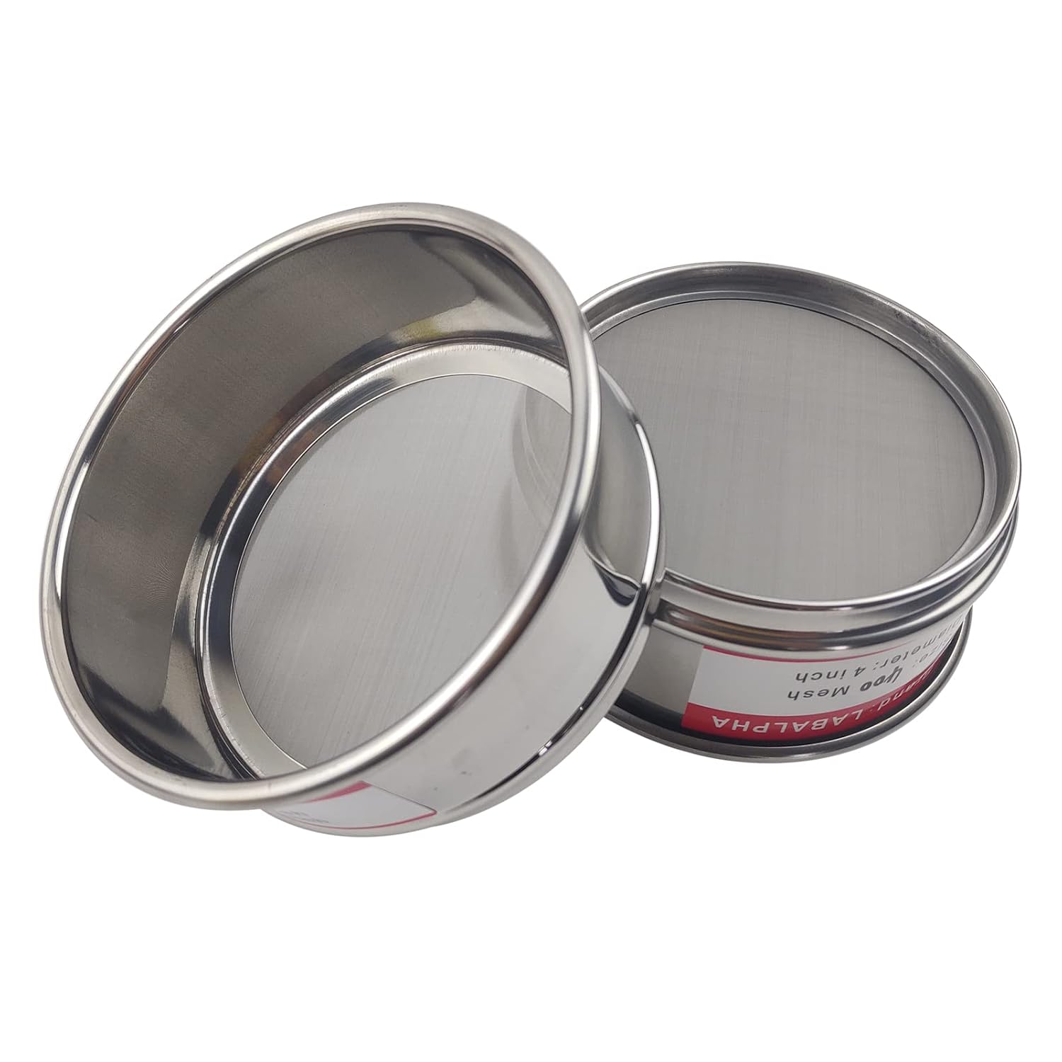 120 Mesh Lab Sieves, Test Sieve #120 Mesh, 4'' Diameter, 304 Stainless Steel Wire Cloth (0.125mm)