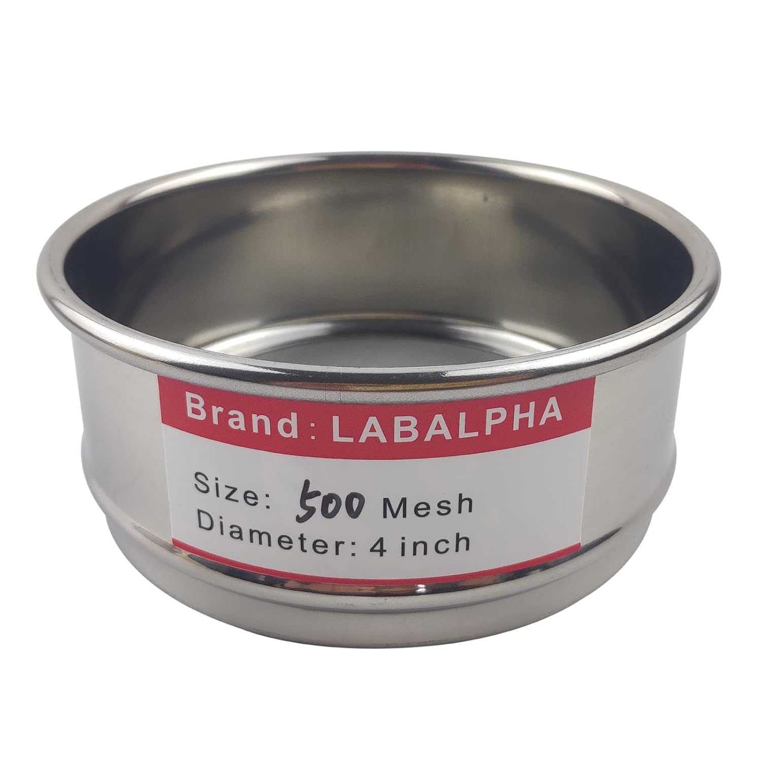 120 Mesh Lab Sieves, Test Sieve #120 Mesh, 4'' Diameter, 304 Stainless Steel Wire Cloth (0.125mm)