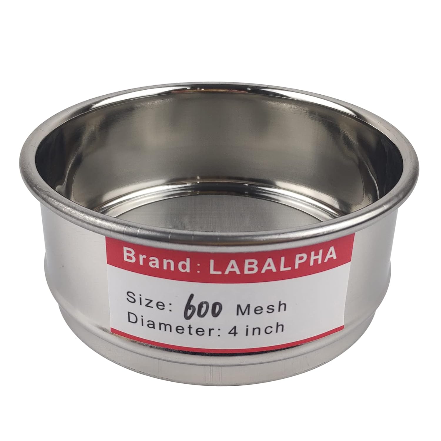 120 Mesh Lab Sieves, Test Sieve #120 Mesh, 4'' Diameter, 304 Stainless Steel Wire Cloth (0.125mm)