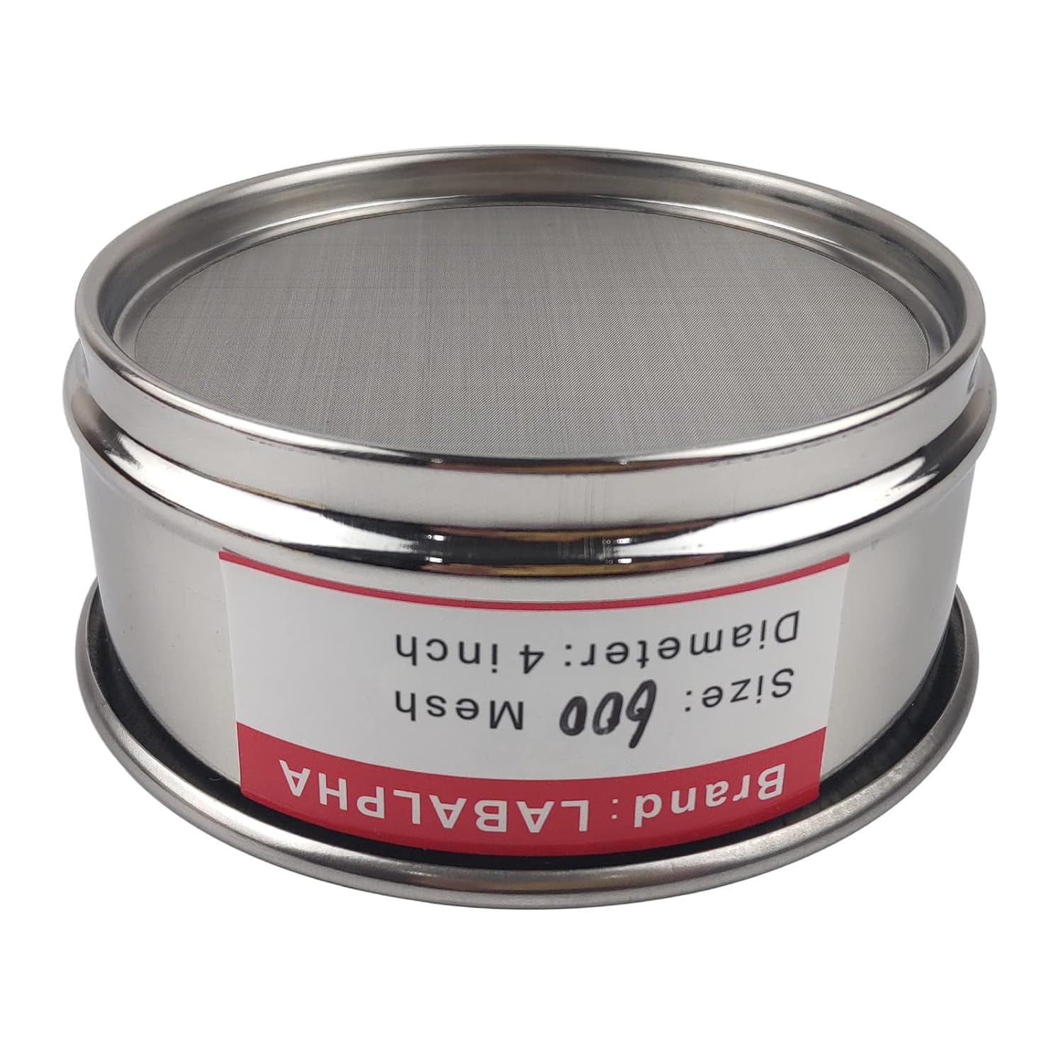 120 Mesh Lab Sieves, Test Sieve #120 Mesh, 4'' Diameter, 304 Stainless Steel Wire Cloth (0.125mm)