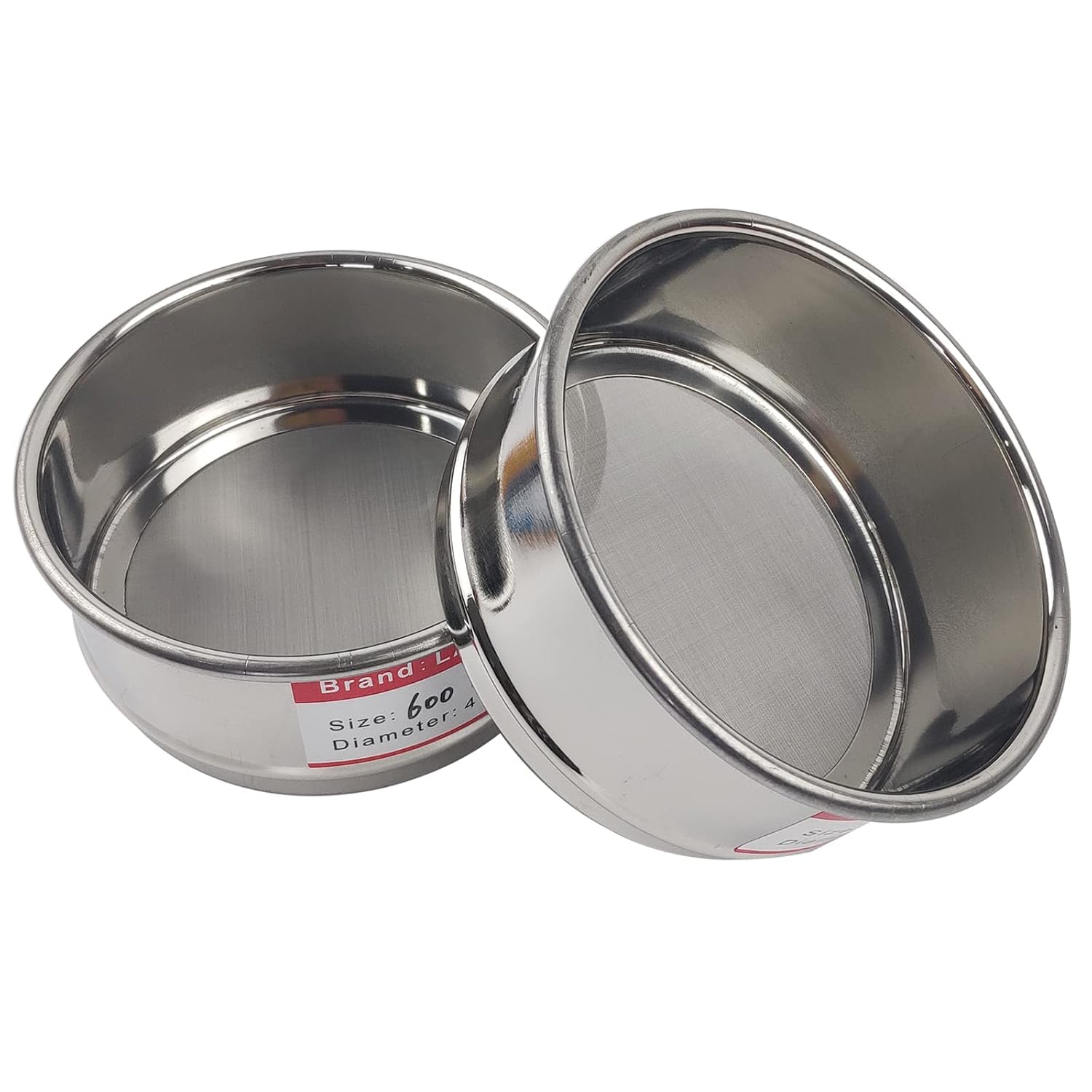120 Mesh Lab Sieves, Test Sieve #120 Mesh, 4'' Diameter, 304 Stainless Steel Wire Cloth (0.125mm)