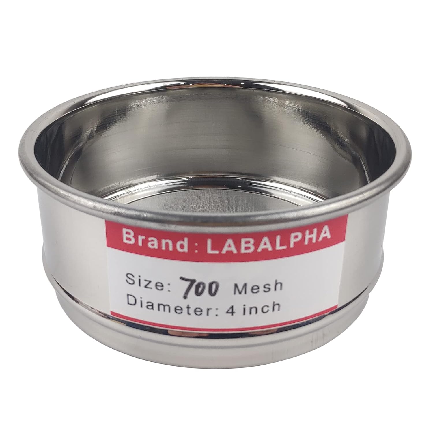 120 Mesh Lab Sieves, Test Sieve #120 Mesh, 4'' Diameter, 304 Stainless Steel Wire Cloth (0.125mm)