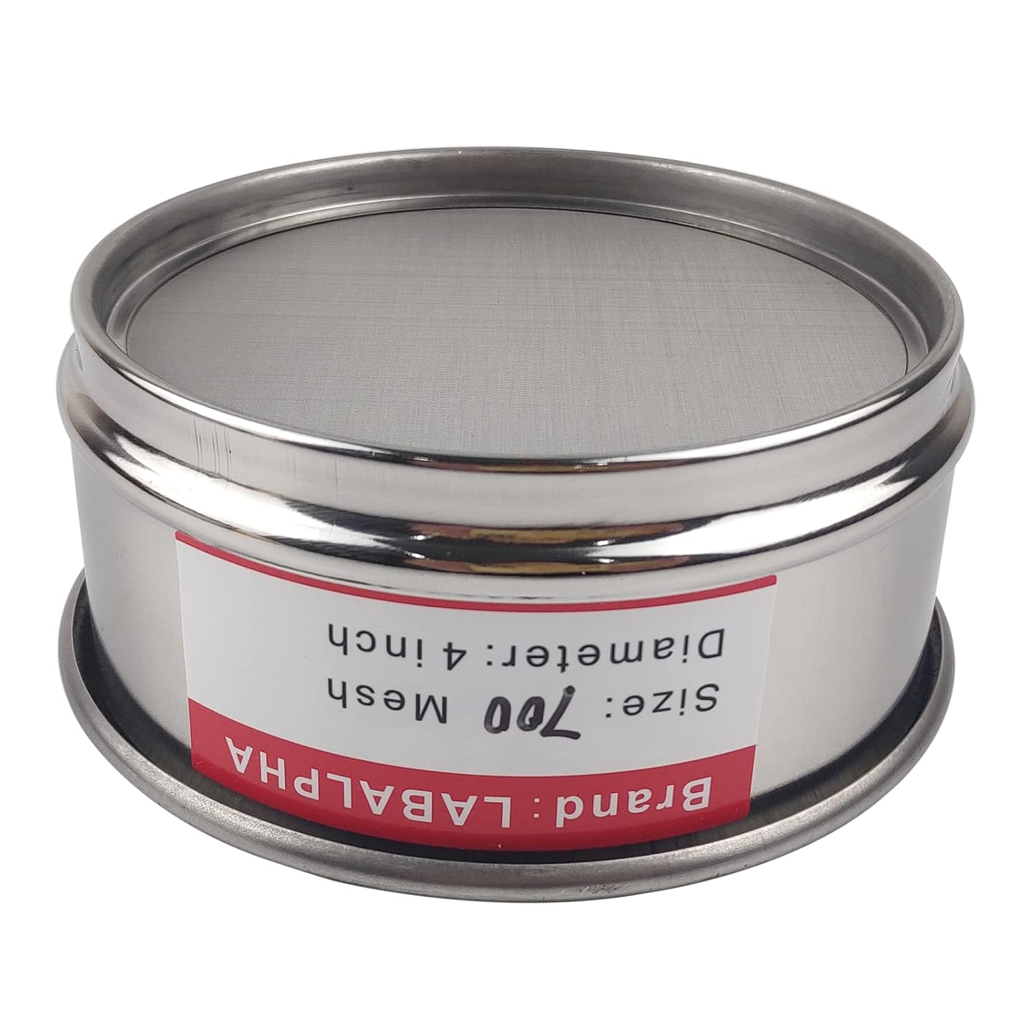 120 Mesh Lab Sieves, Test Sieve #120 Mesh, 4'' Diameter, 304 Stainless Steel Wire Cloth (0.125mm)
