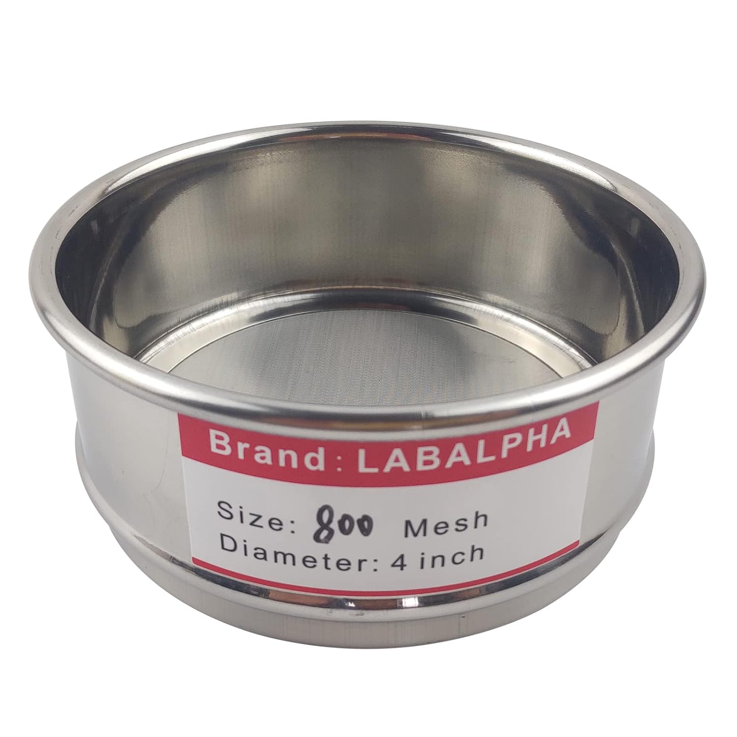 120 Mesh Lab Sieves, Test Sieve #120 Mesh, 4'' Diameter, 304 Stainless Steel Wire Cloth (0.125mm)