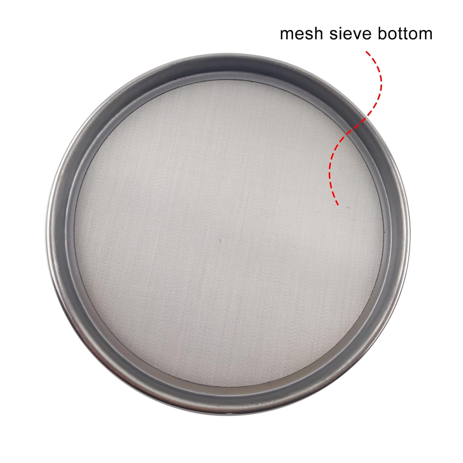 120 Mesh Lab Sieves, Test Sieve #120 Mesh, 4'' Diameter, 304 Stainless Steel Wire Cloth (0.125mm)