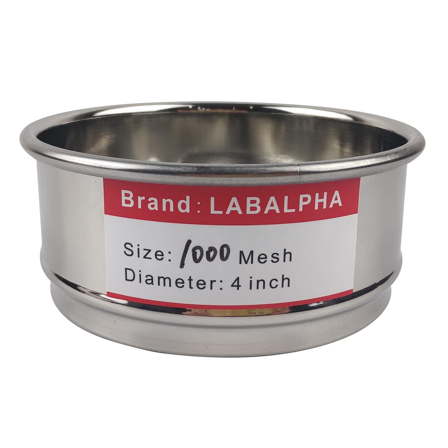 120 Mesh Lab Sieves, Test Sieve #120 Mesh, 4'' Diameter, 304 Stainless Steel Wire Cloth (0.125mm)