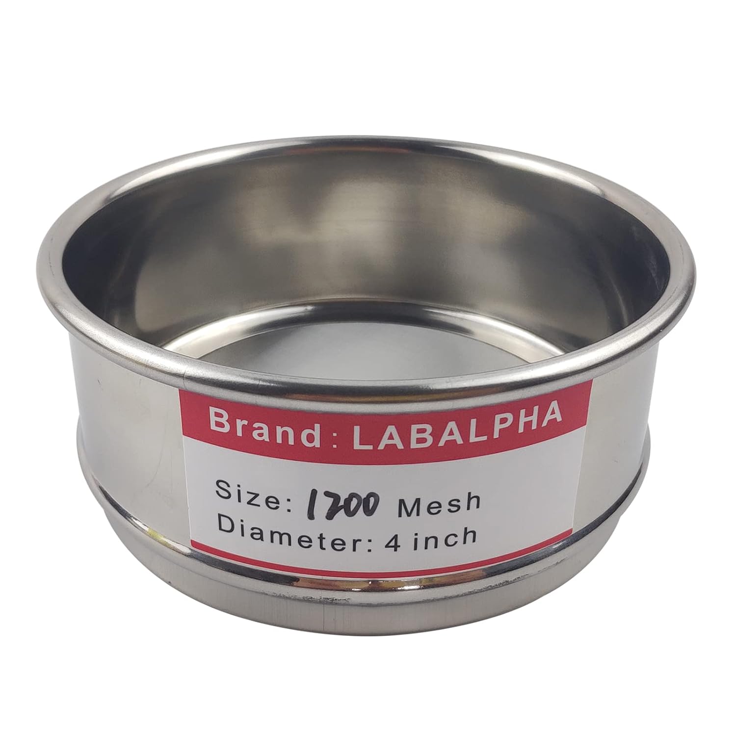 120 Mesh Lab Sieves, Test Sieve #120 Mesh, 4'' Diameter, 304 Stainless Steel Wire Cloth (0.125mm)