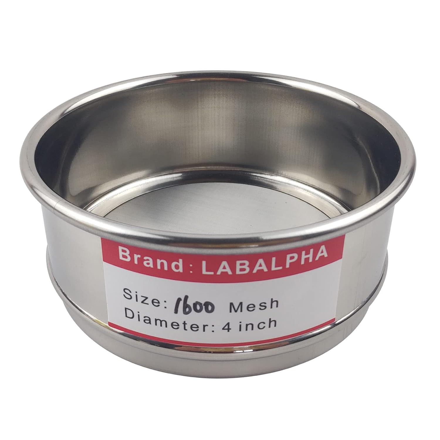 120 Mesh Lab Sieves, Test Sieve #120 Mesh, 4'' Diameter, 304 Stainless Steel Wire Cloth (0.125mm)