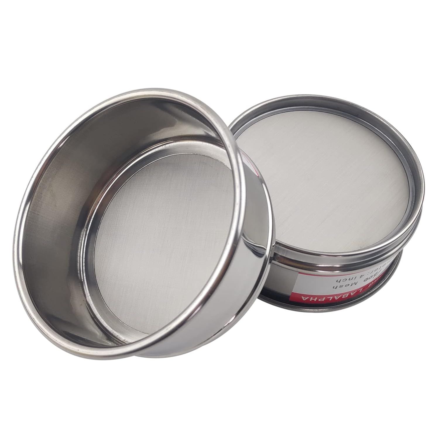 120 Mesh Lab Sieves, Test Sieve #120 Mesh, 4'' Diameter, 304 Stainless Steel Wire Cloth (0.125mm)