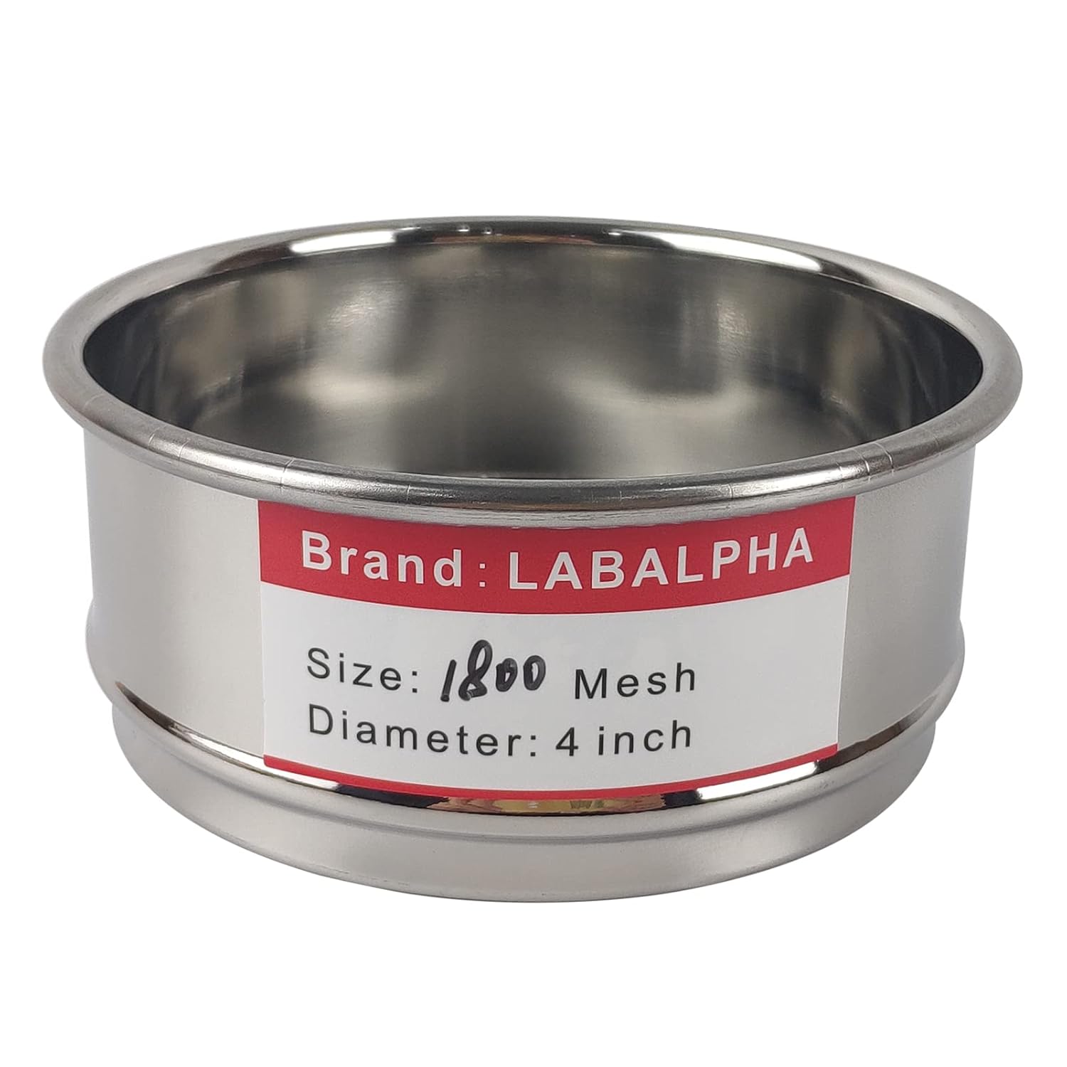 120 Mesh Lab Sieves, Test Sieve #120 Mesh, 4'' Diameter, 304 Stainless Steel Wire Cloth (0.125mm)