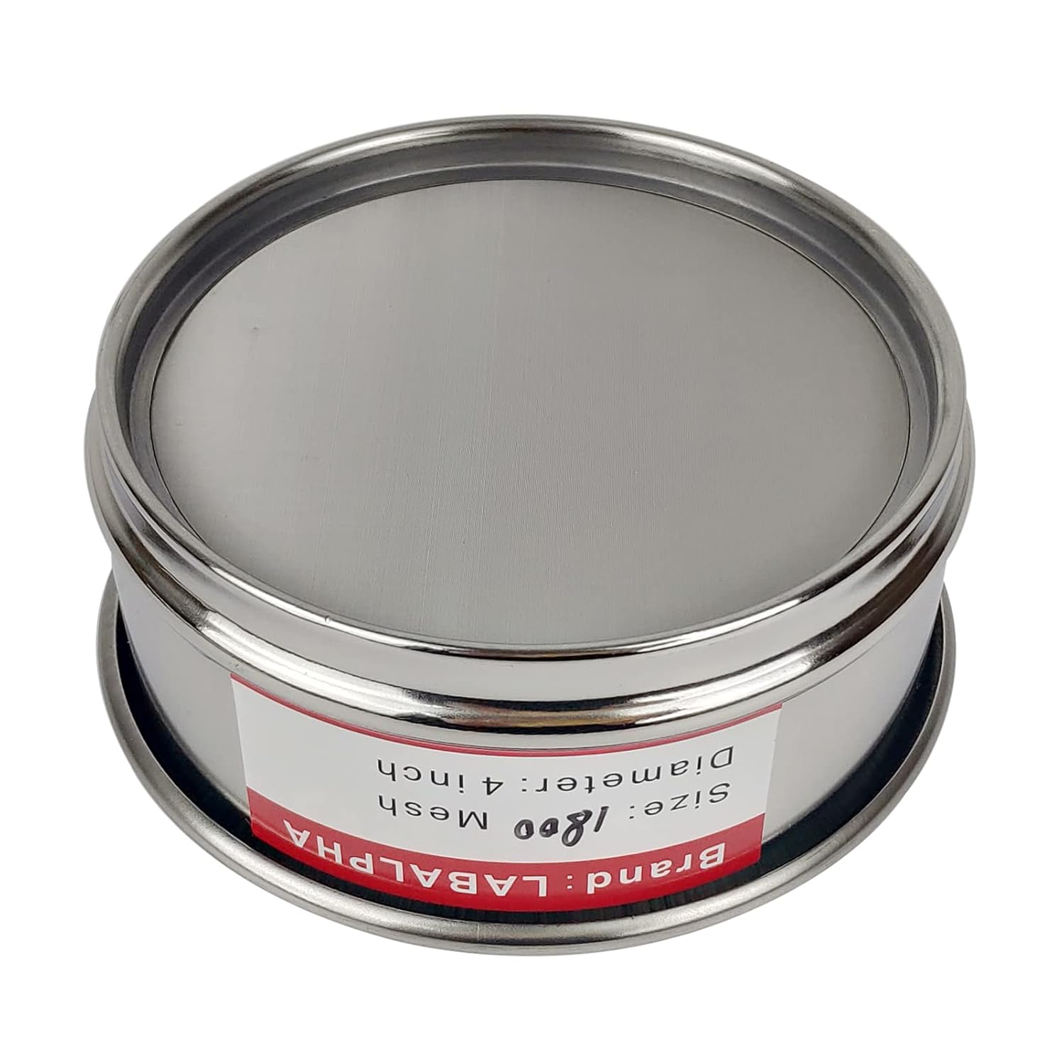 120 Mesh Lab Sieves, Test Sieve #120 Mesh, 4'' Diameter, 304 Stainless Steel Wire Cloth (0.125mm)