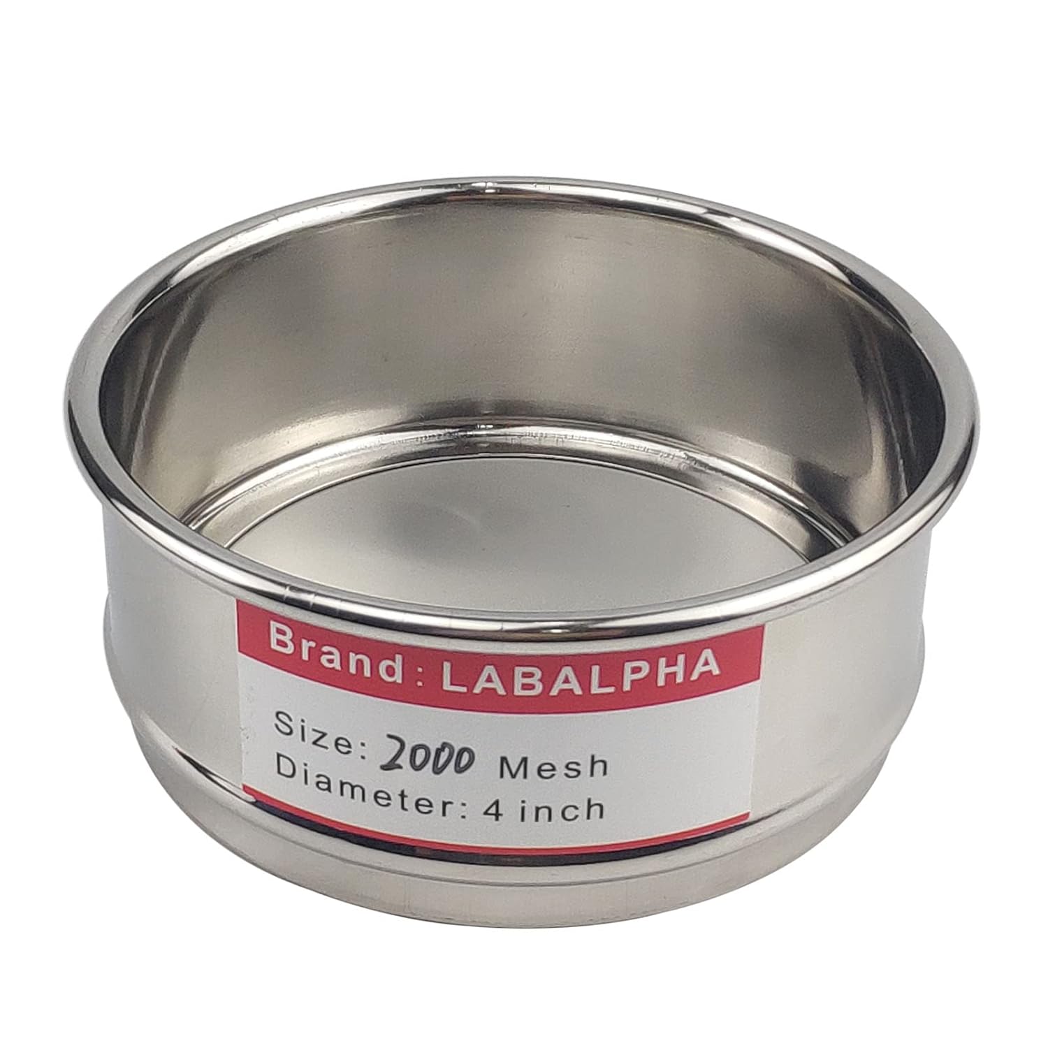 120 Mesh Lab Sieves, Test Sieve #120 Mesh, 4'' Diameter, 304 Stainless Steel Wire Cloth (0.125mm)