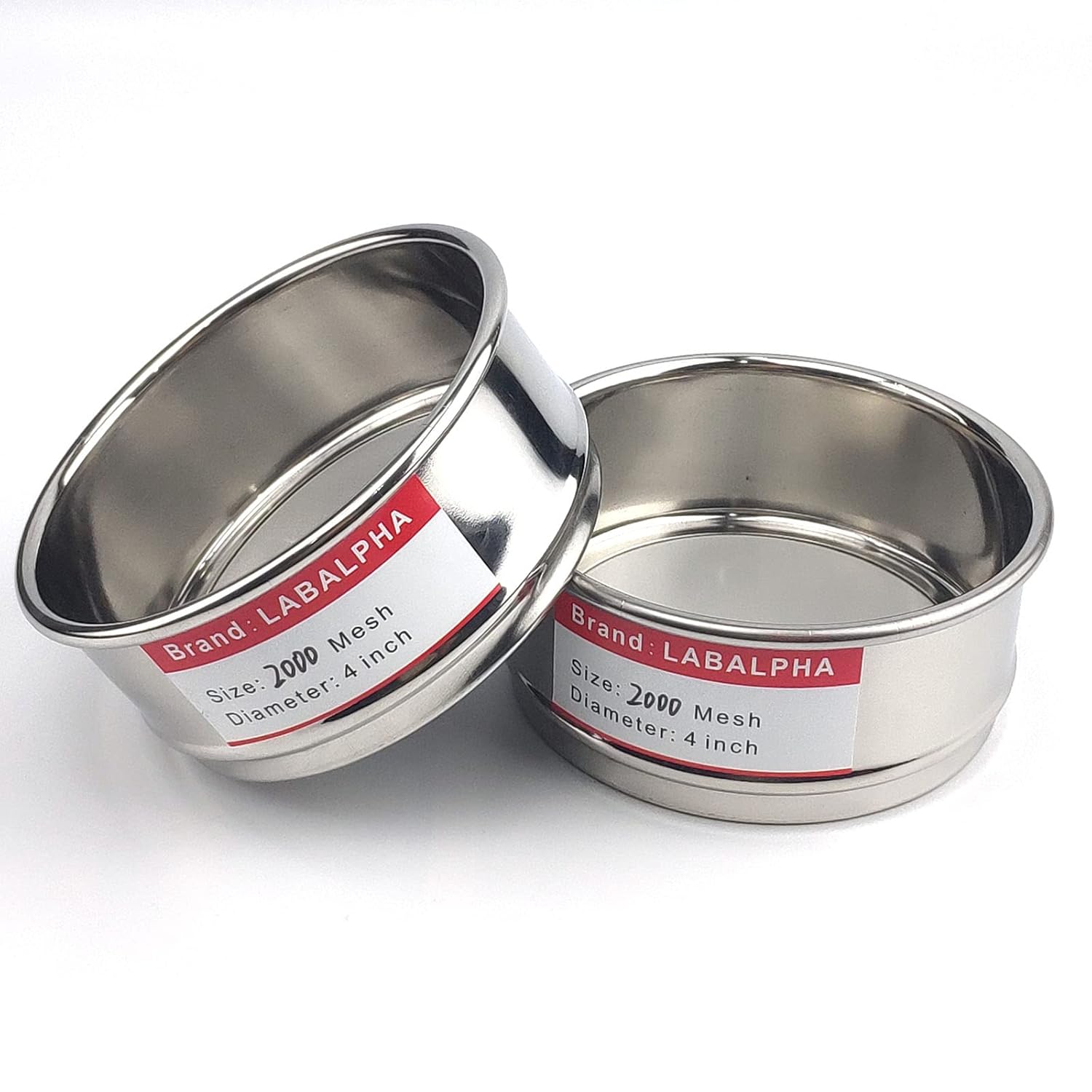 120 Mesh Lab Sieves, Test Sieve #120 Mesh, 4'' Diameter, 304 Stainless Steel Wire Cloth (0.125mm)