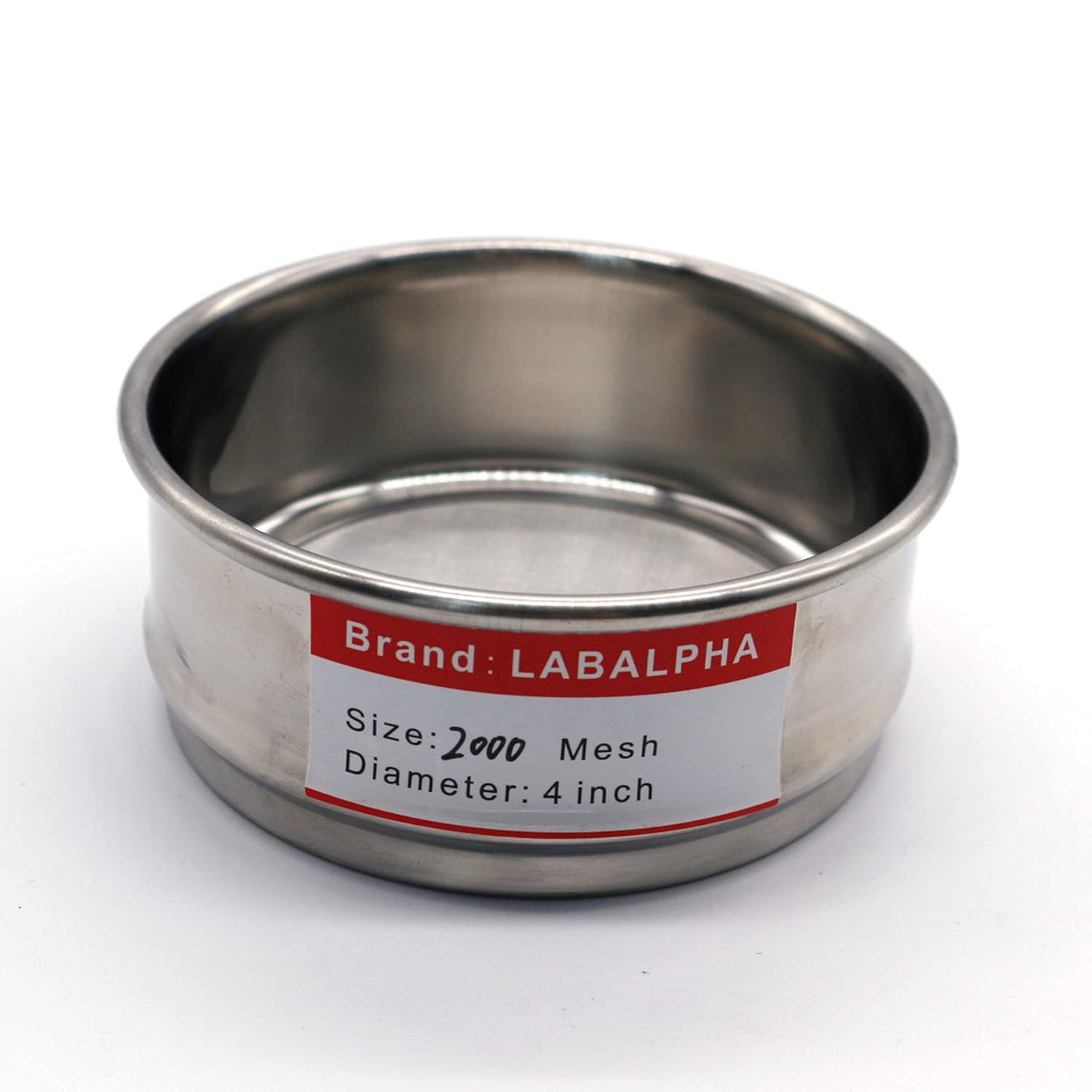 120 Mesh Lab Sieves, Test Sieve #120 Mesh, 4'' Diameter, 304 Stainless Steel Wire Cloth (0.125mm)