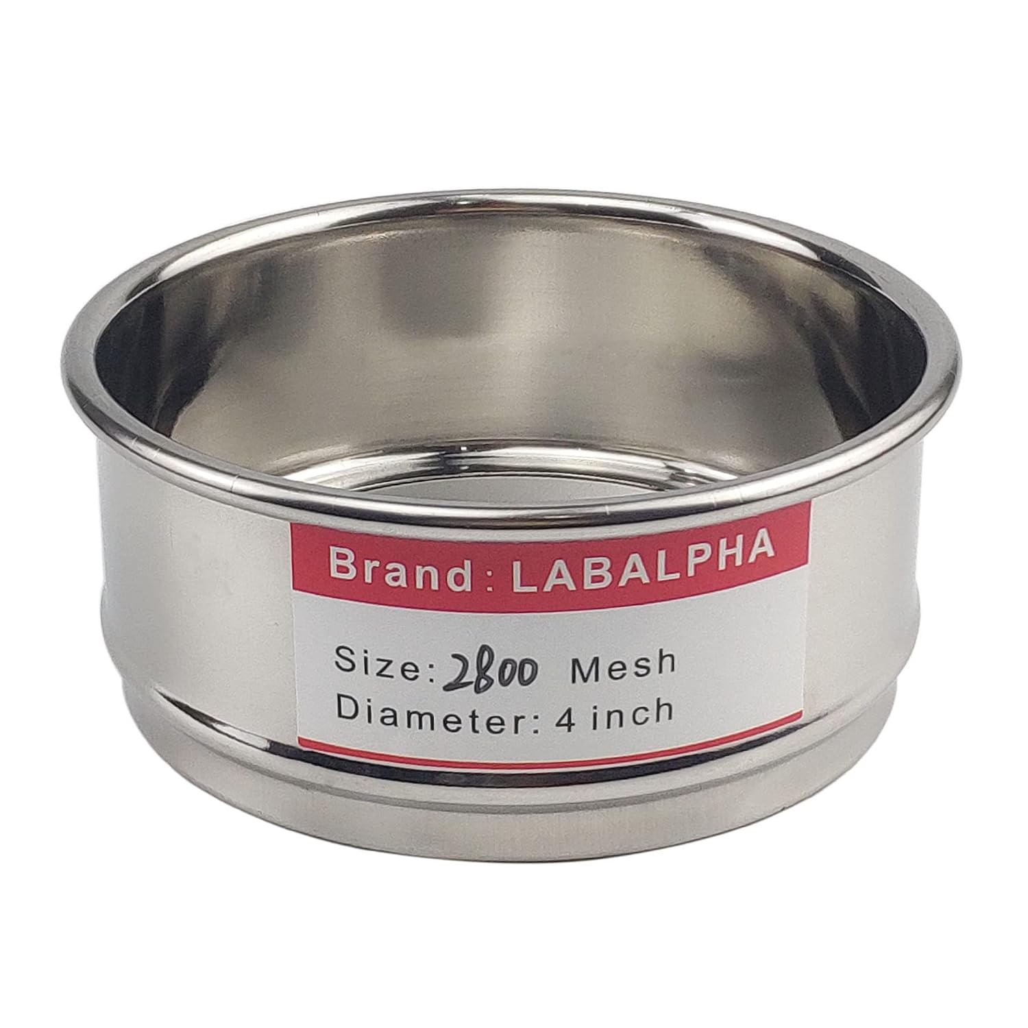 120 Mesh Lab Sieves, Test Sieve #120 Mesh, 4'' Diameter, 304 Stainless Steel Wire Cloth (0.125mm)