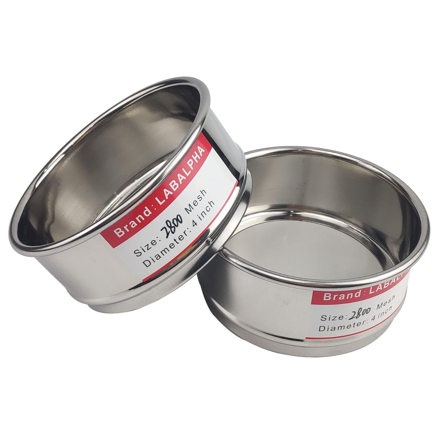 120 Mesh Lab Sieves, Test Sieve #120 Mesh, 4'' Diameter, 304 Stainless Steel Wire Cloth (0.125mm)