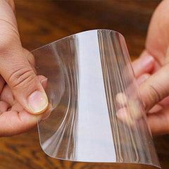 10PCS Transparent Cake Cream Scraper Icing Smoother Flexible Plastic Cake Scraper Smoother for Bakery Pastry Cake Decoration Kitchen DIY Baking Tool