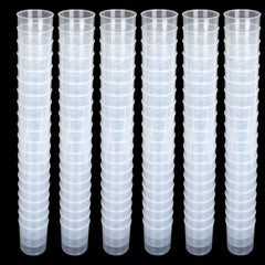100 Pcs 100mL Plastic Graduated Beakers for Epoxy Resin | Raised 20mL Markings and Tapered Pour Spouts with Reusable Clear Plastic for Resin, Paint, Food, and Lab Use
